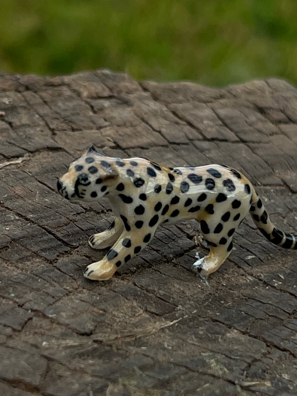 Miniature Porcelain Cheetah Figurine