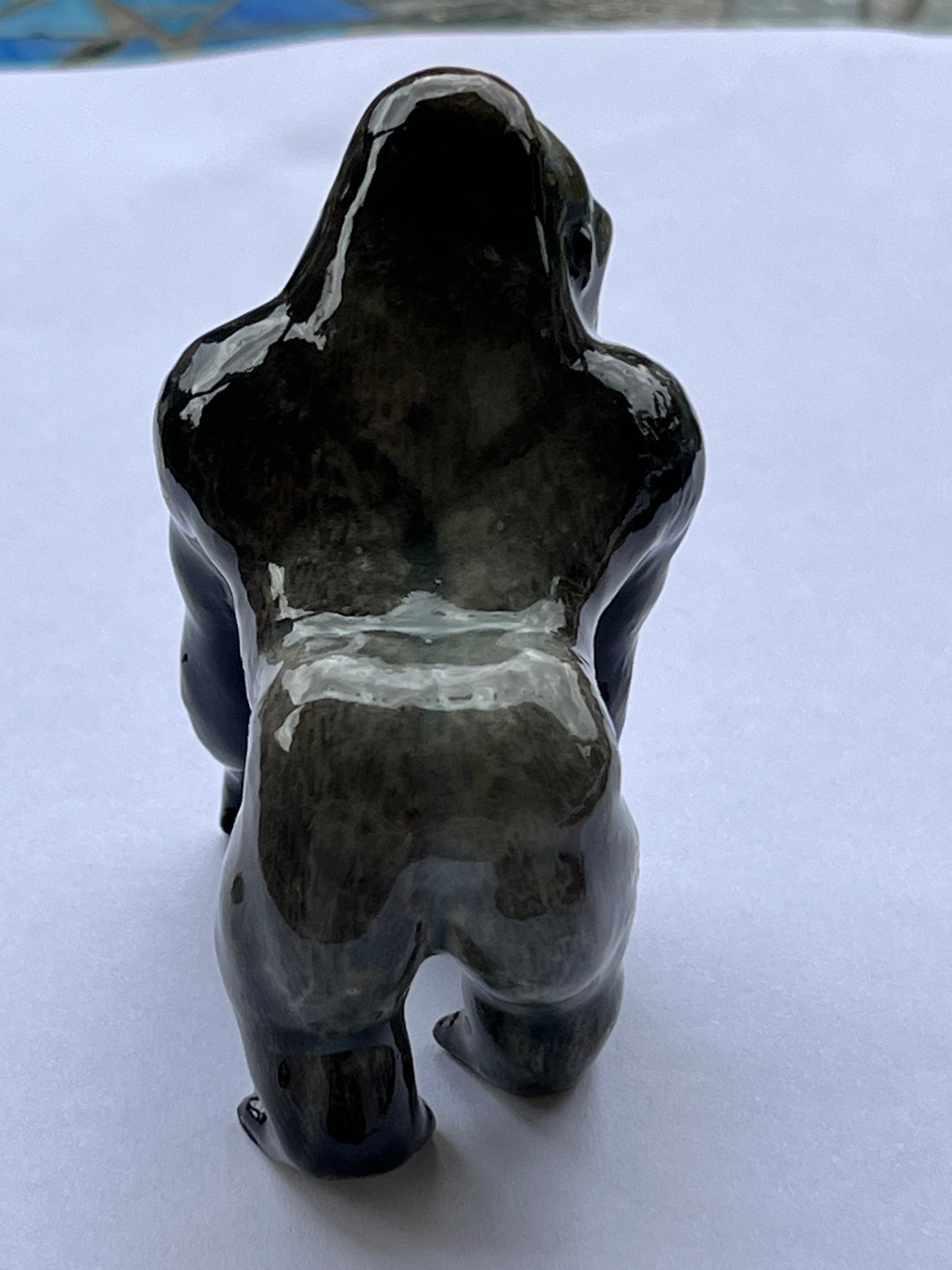 Miniature Porcelain Gorilla