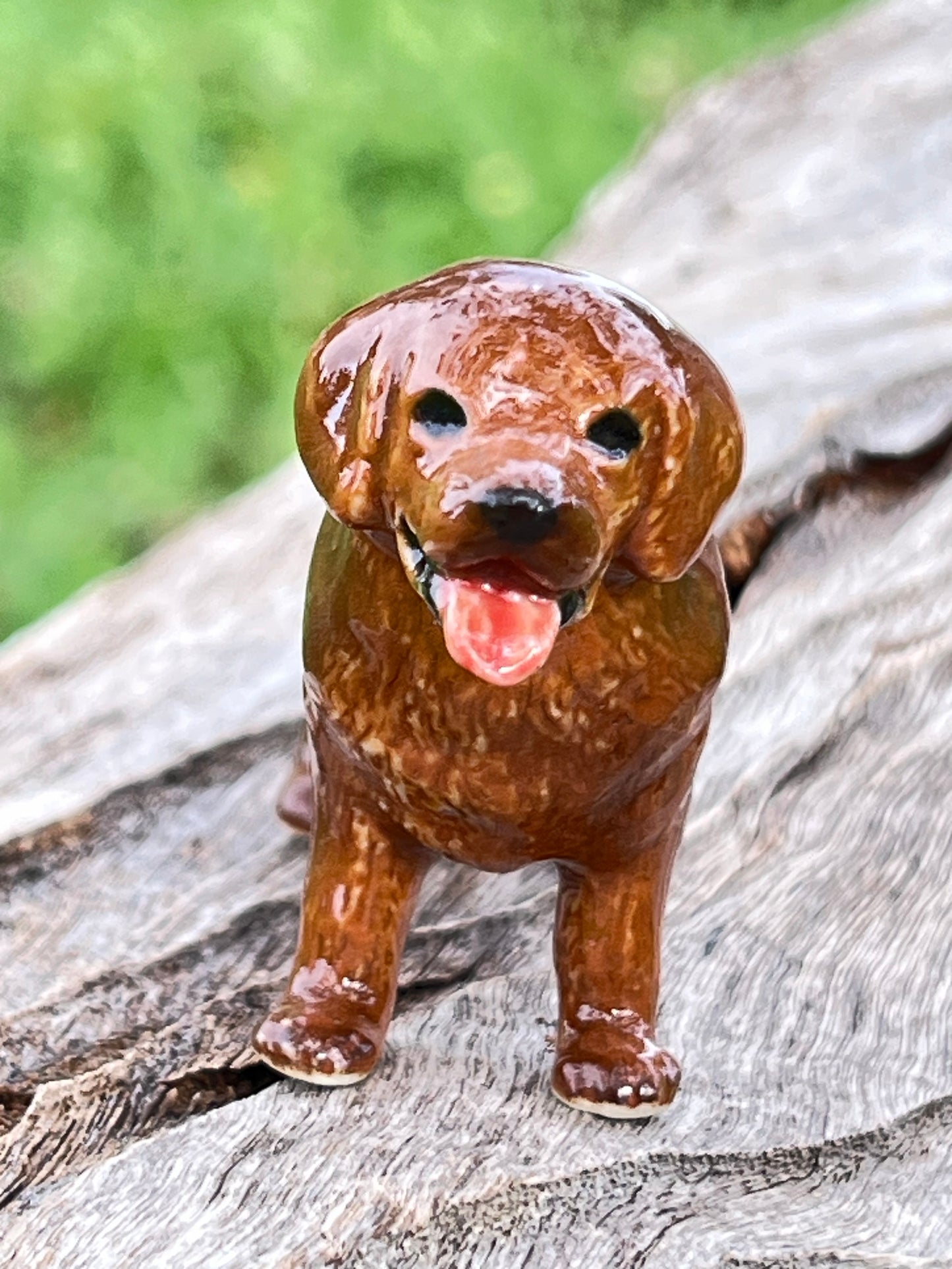 Miniature Porcelain Newfoundland Dog Figurine