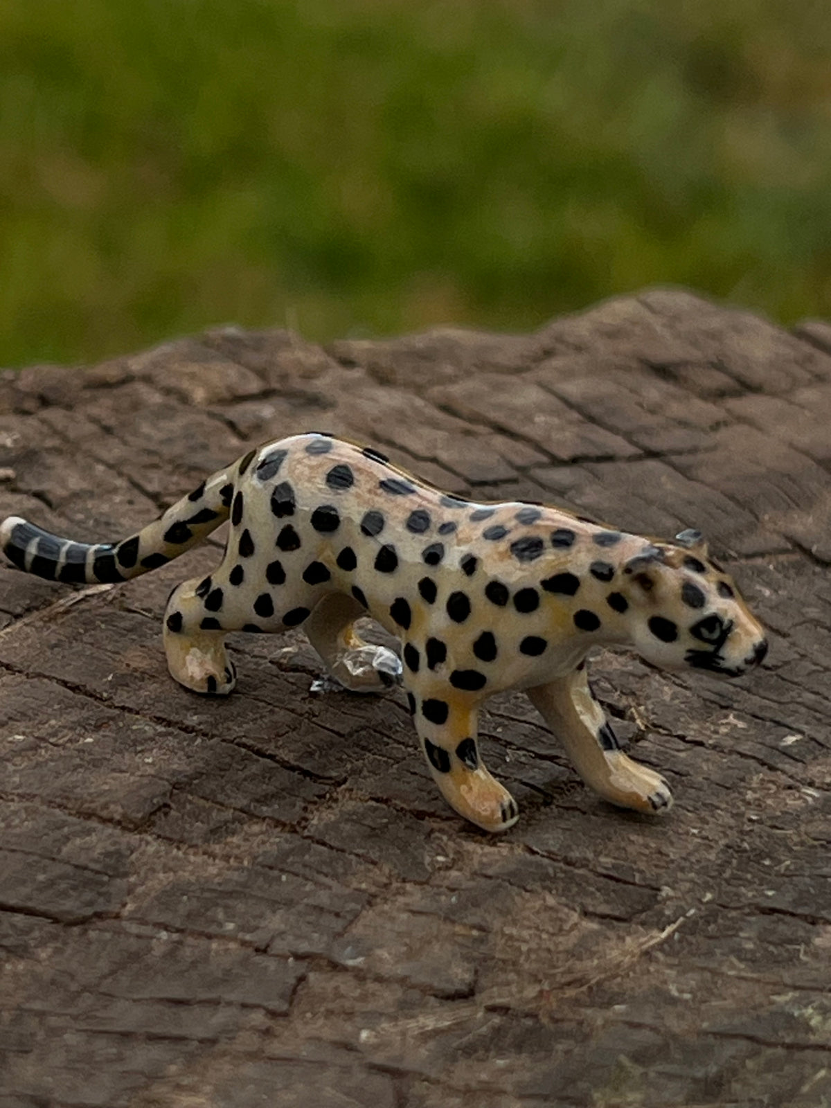 Miniature Porcelain Cheetah Figurine