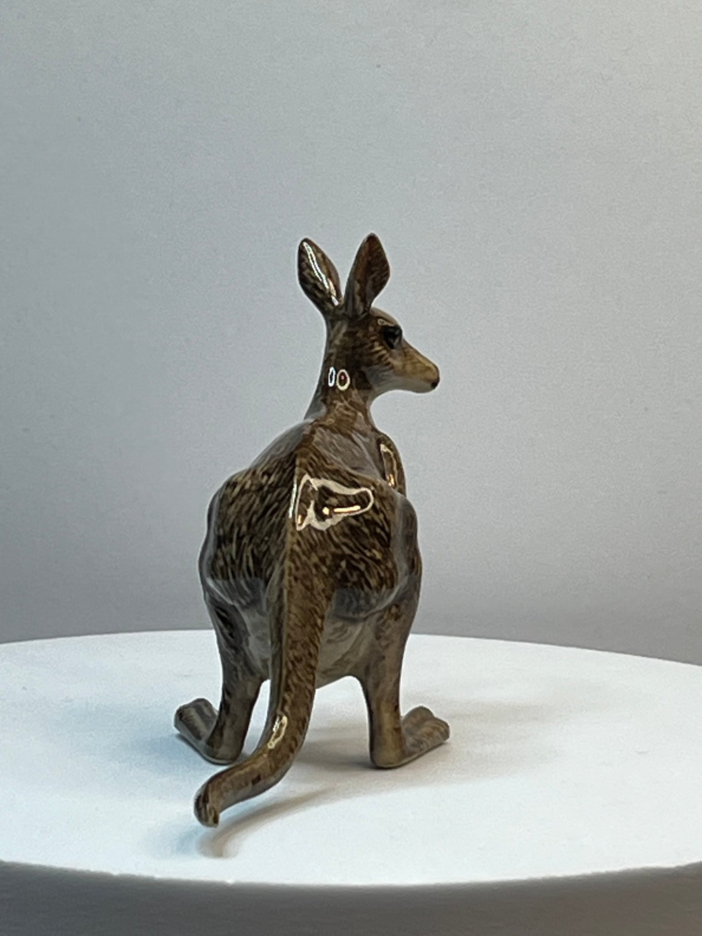 Miniature Porcelain Kangaroo Figurine Large