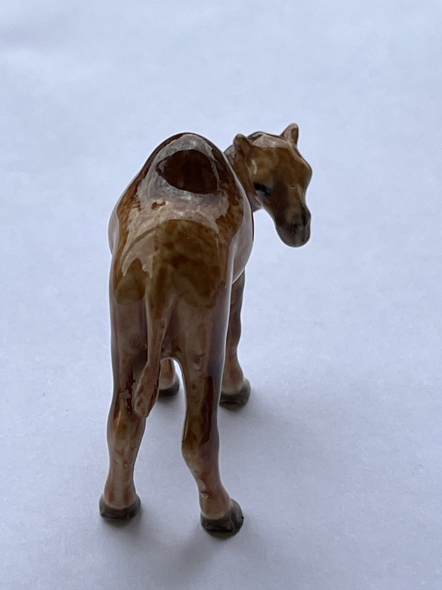 Miniature Porcelain Camel Figurine