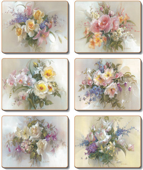 Placemats Floral Romance - Set of Six