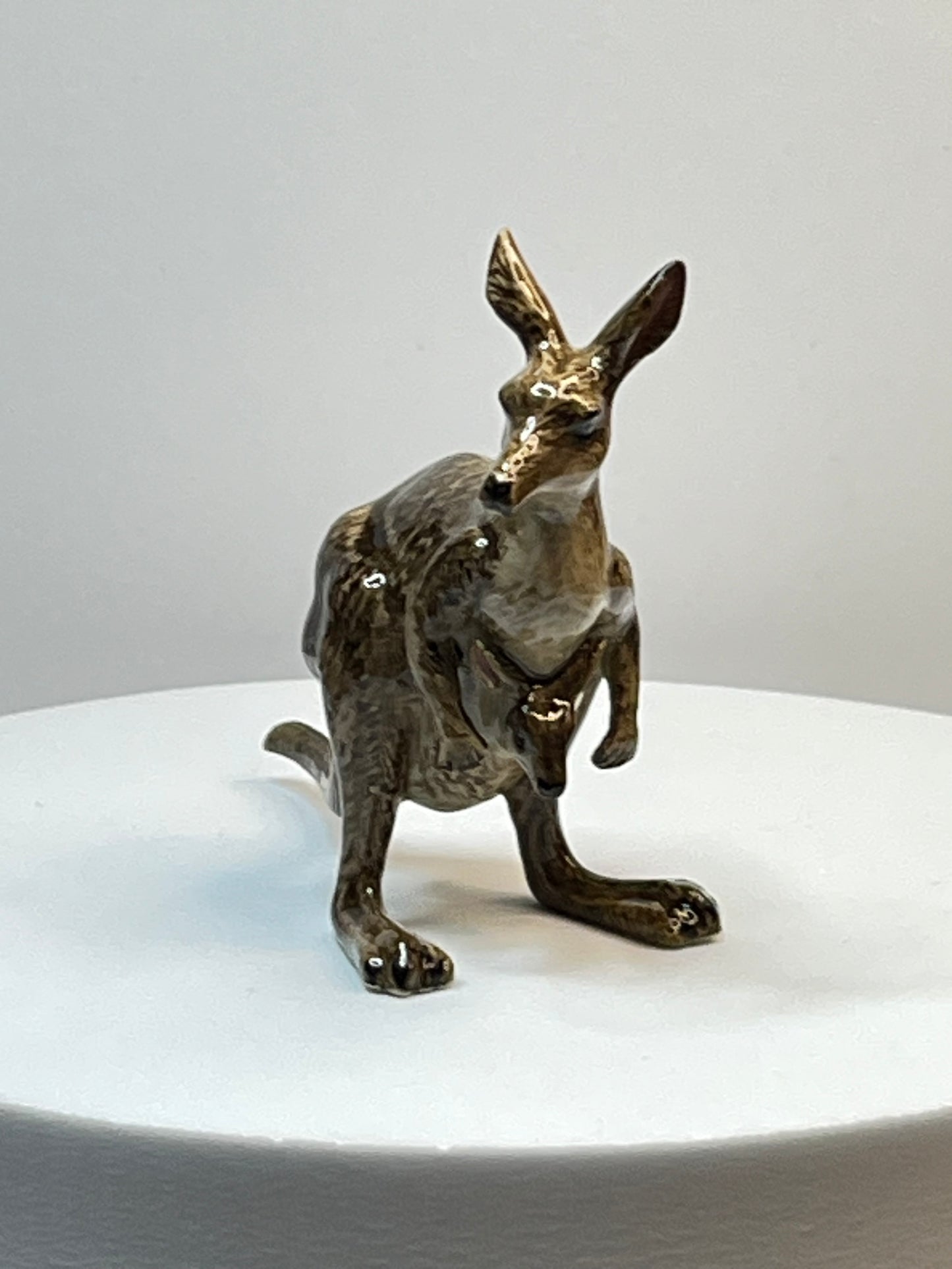 Miniature Porcelain Kangaroo Figurine Large