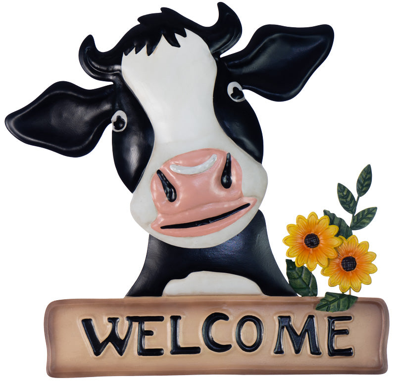 Cow Welcome Wall Art