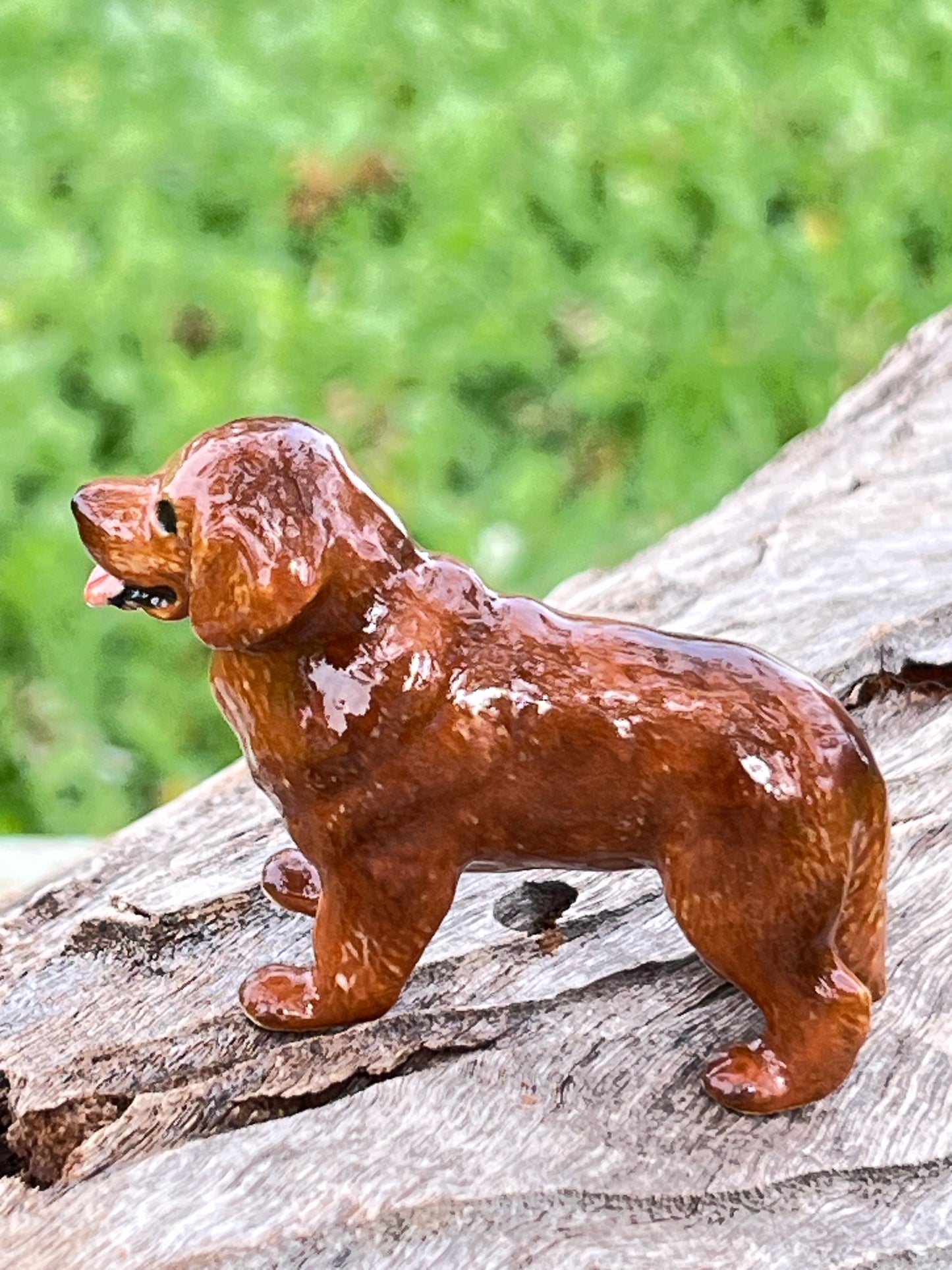Miniature Porcelain Newfoundland Dog Figurine