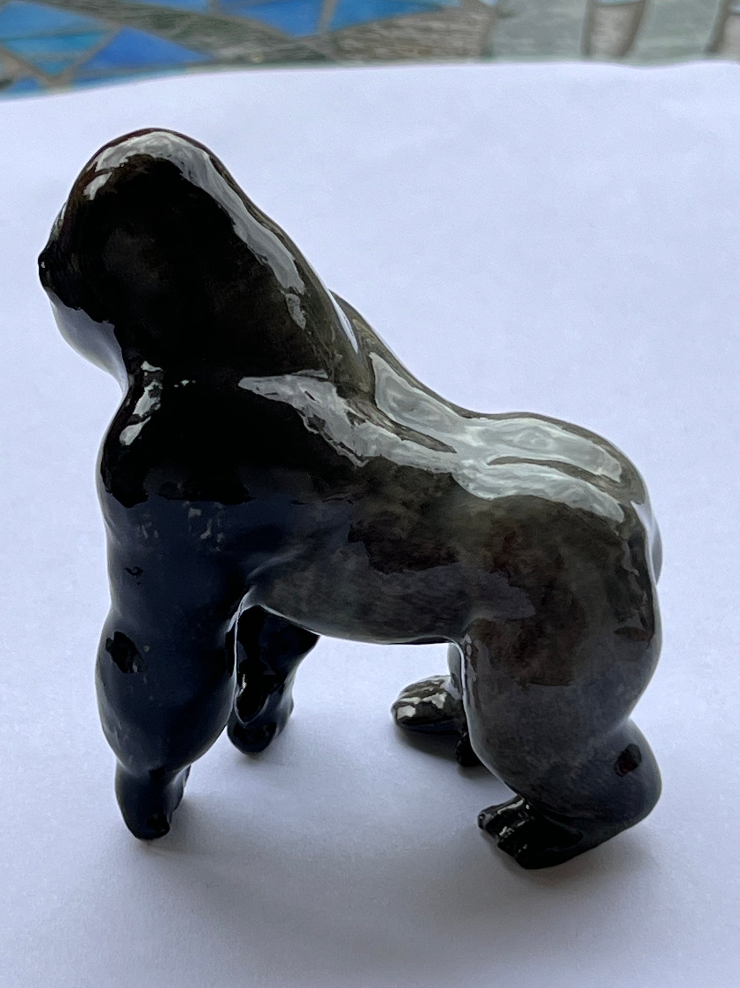 Miniature Porcelain Gorilla