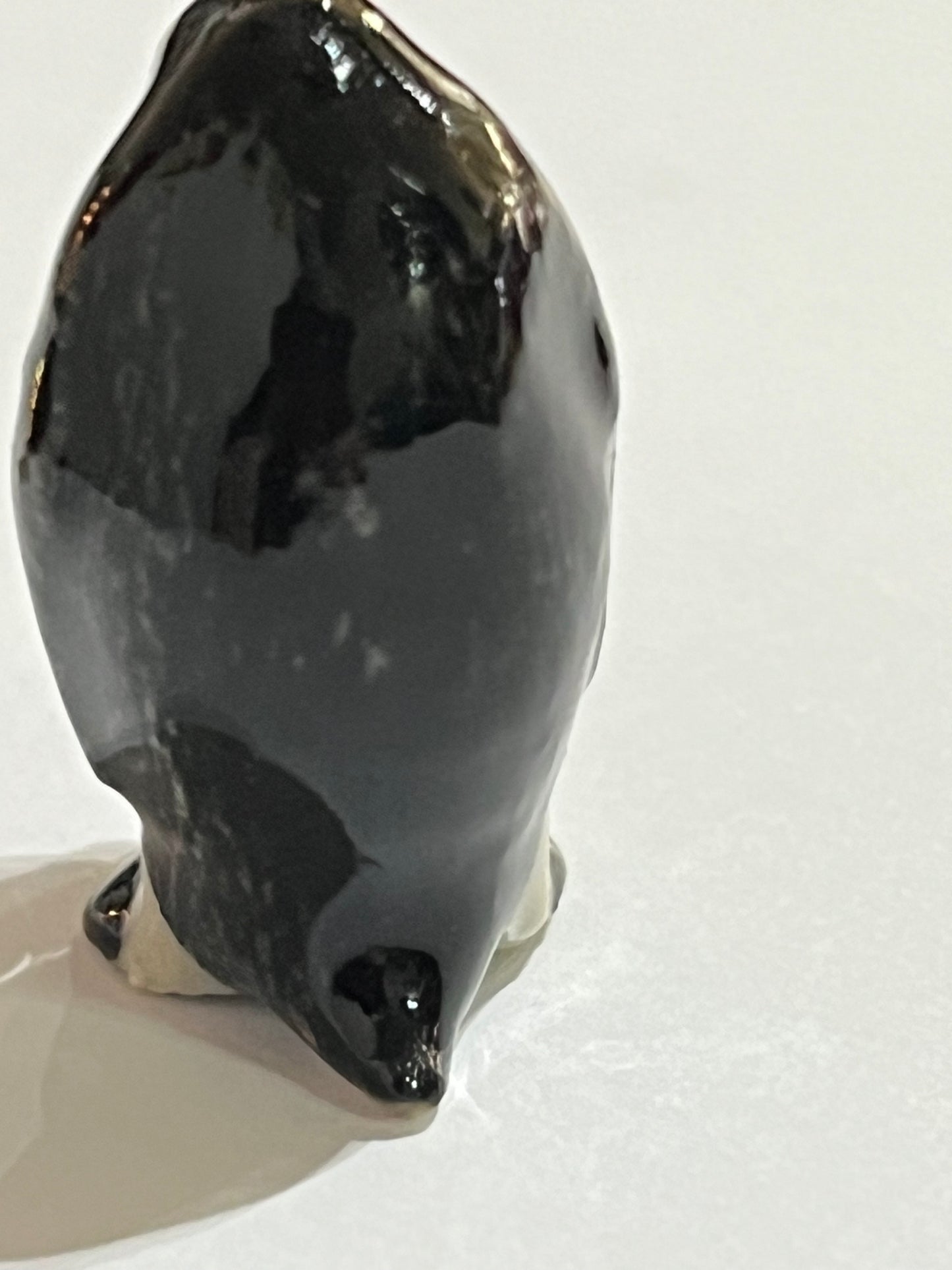 Miniature Porcelain Penguin with Baby