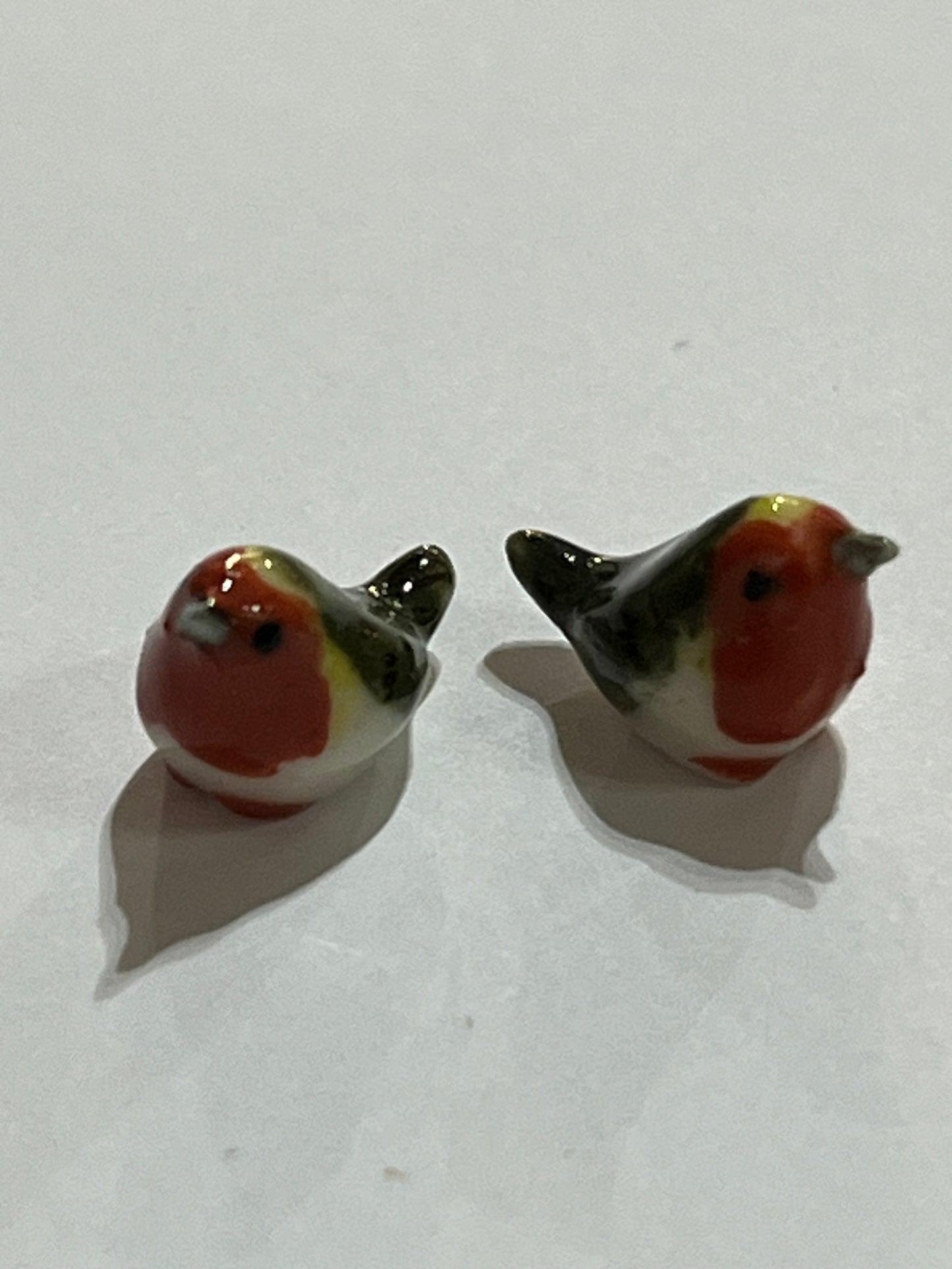 Miniature Porcelain Bird Figurines Mini (2Pcs)