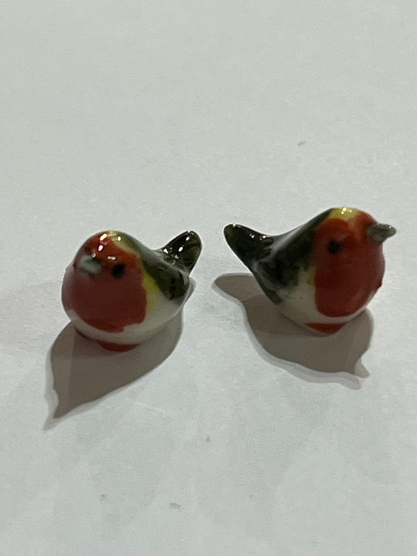 Miniature Porcelain Bird Figurines Mini (2Pcs)