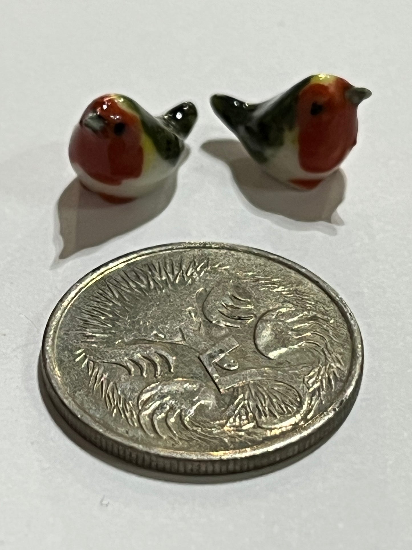 Miniature Porcelain Bird Figurines Mini (2Pcs)
