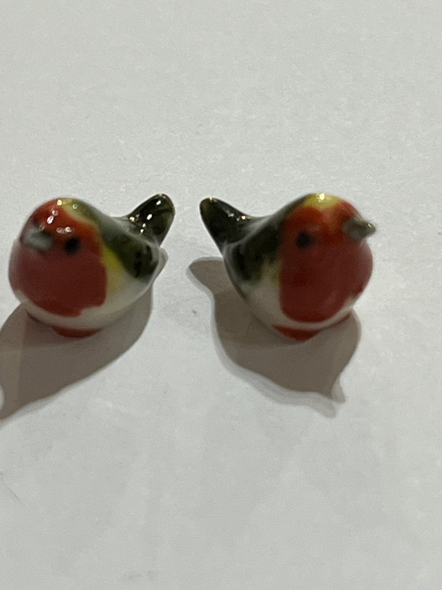 Miniature Porcelain Bird Figurines Mini (2Pcs)