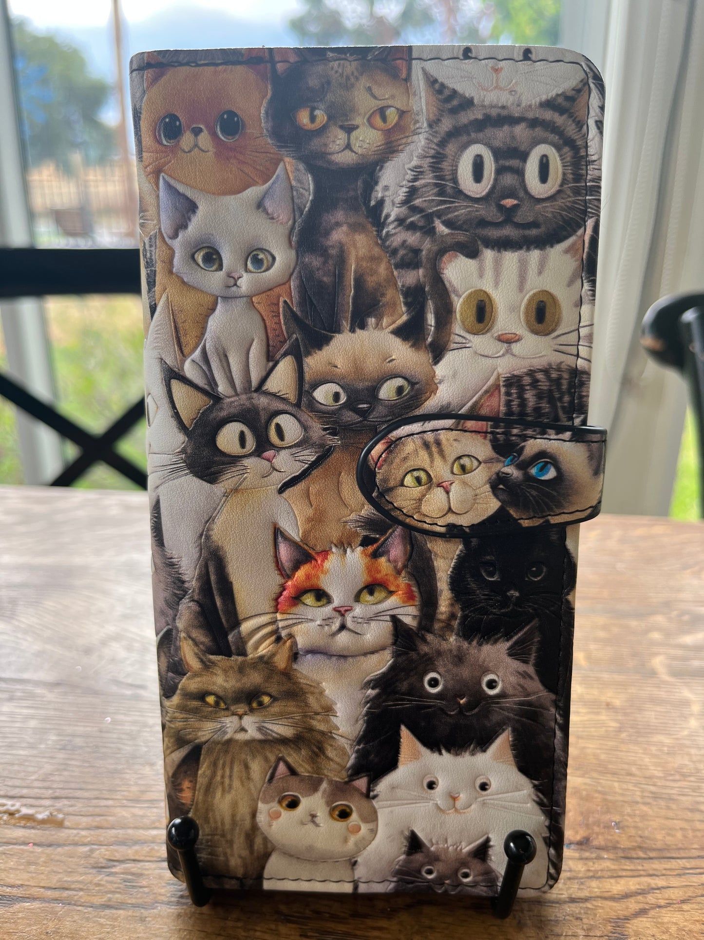 Cats Cats Cats Large Ladies Zipper Wallet