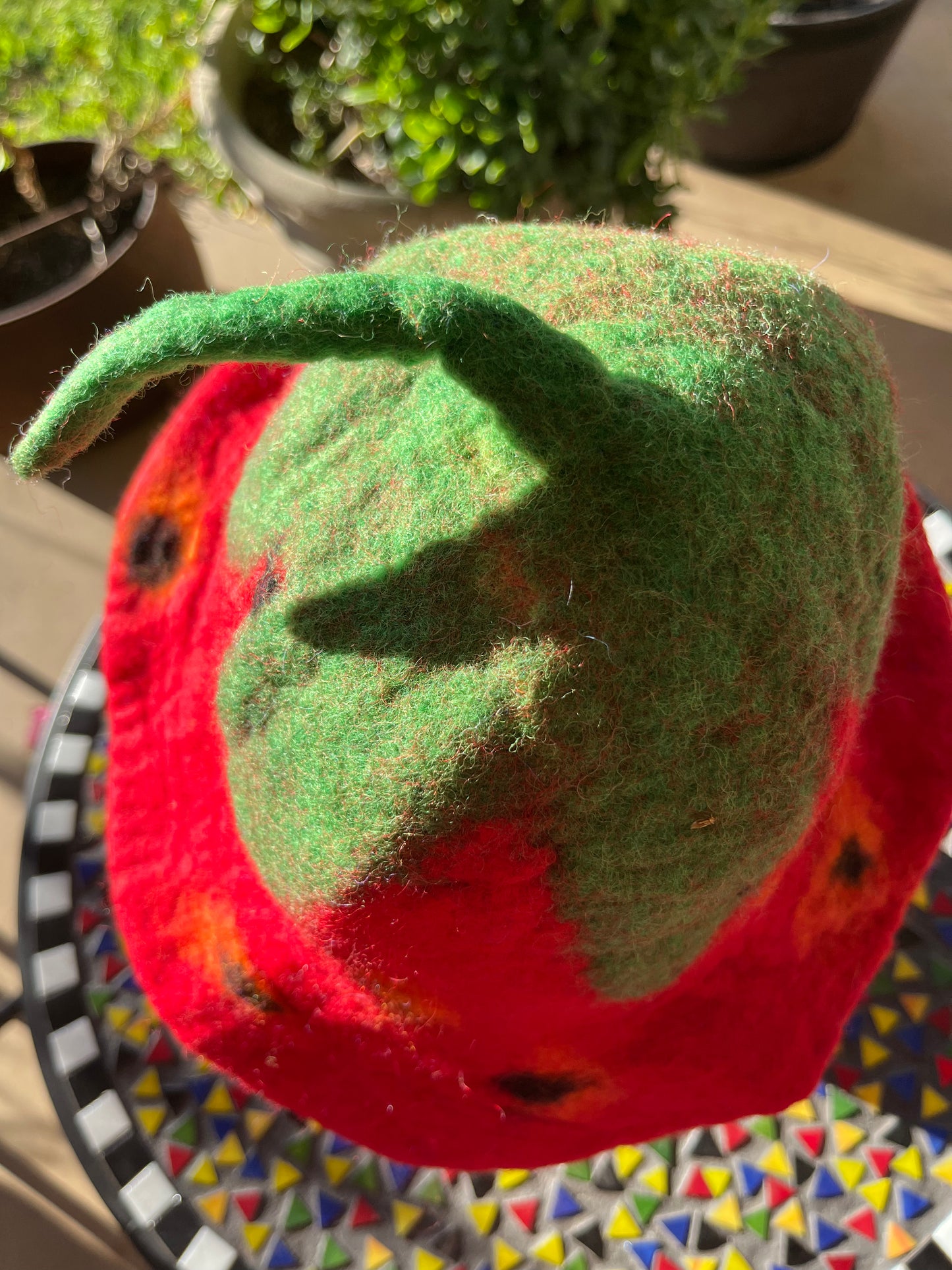 Strawberry Felt Hat