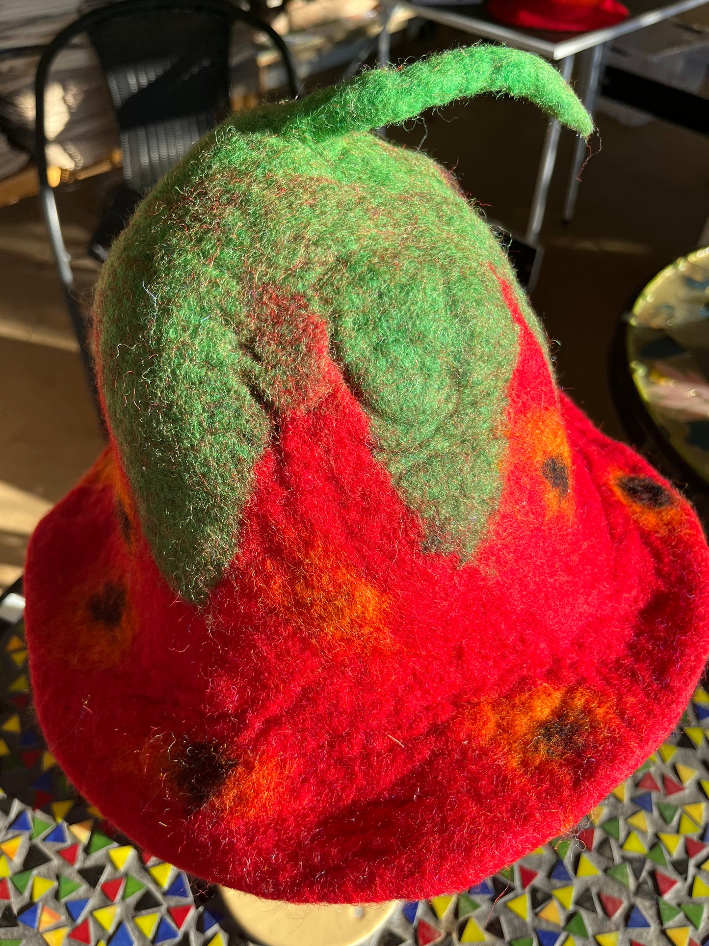 Strawberry Felt Hat