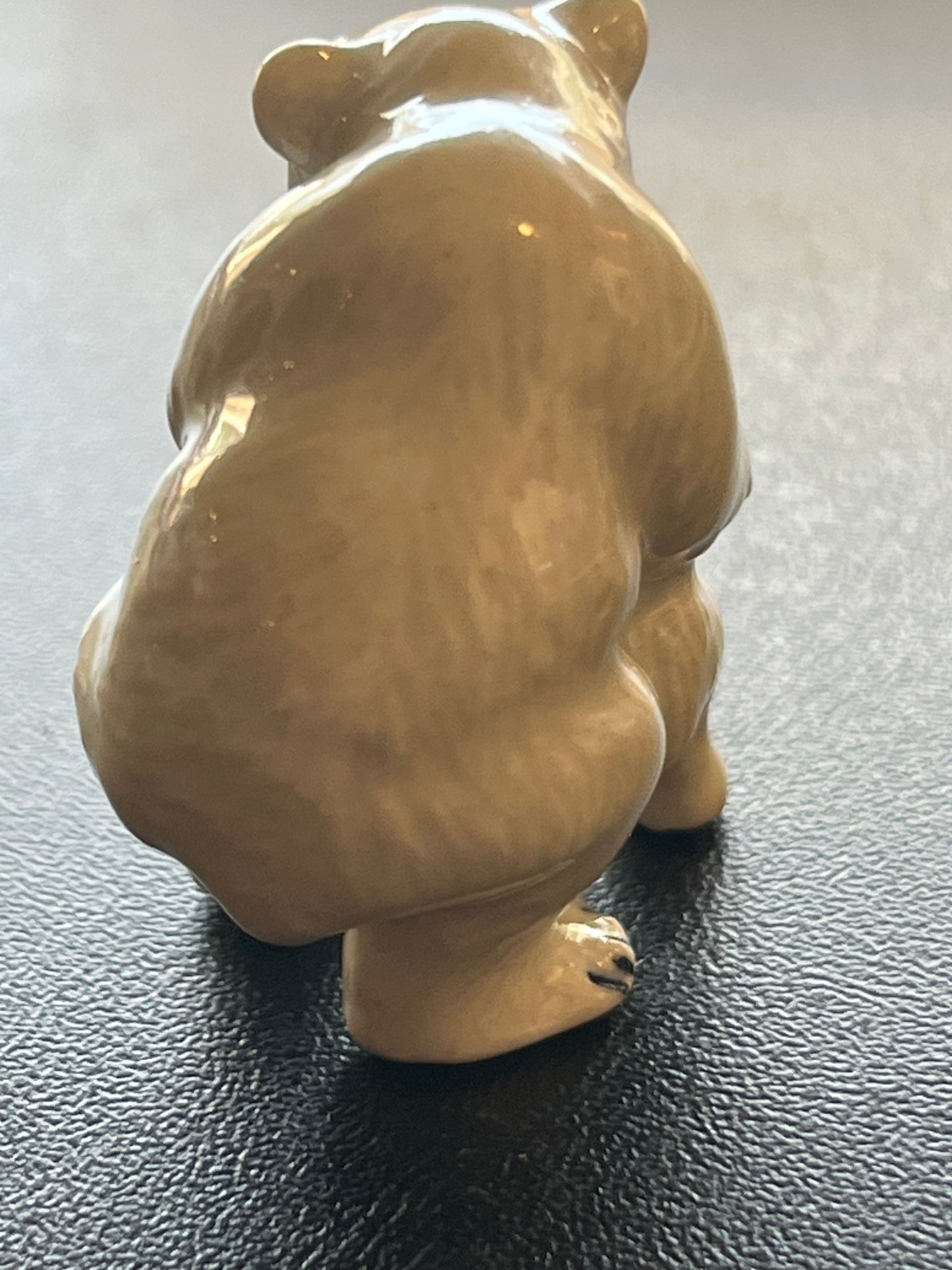 Miniature Porcelain White Polar Bear Mother and Cub