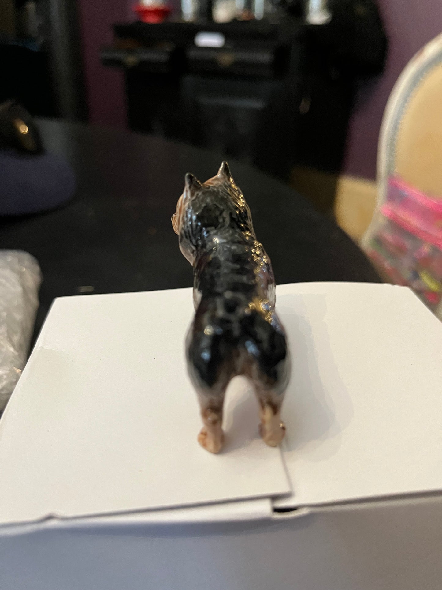 Miniature Porcelain Dog Figurine Australian Terrier