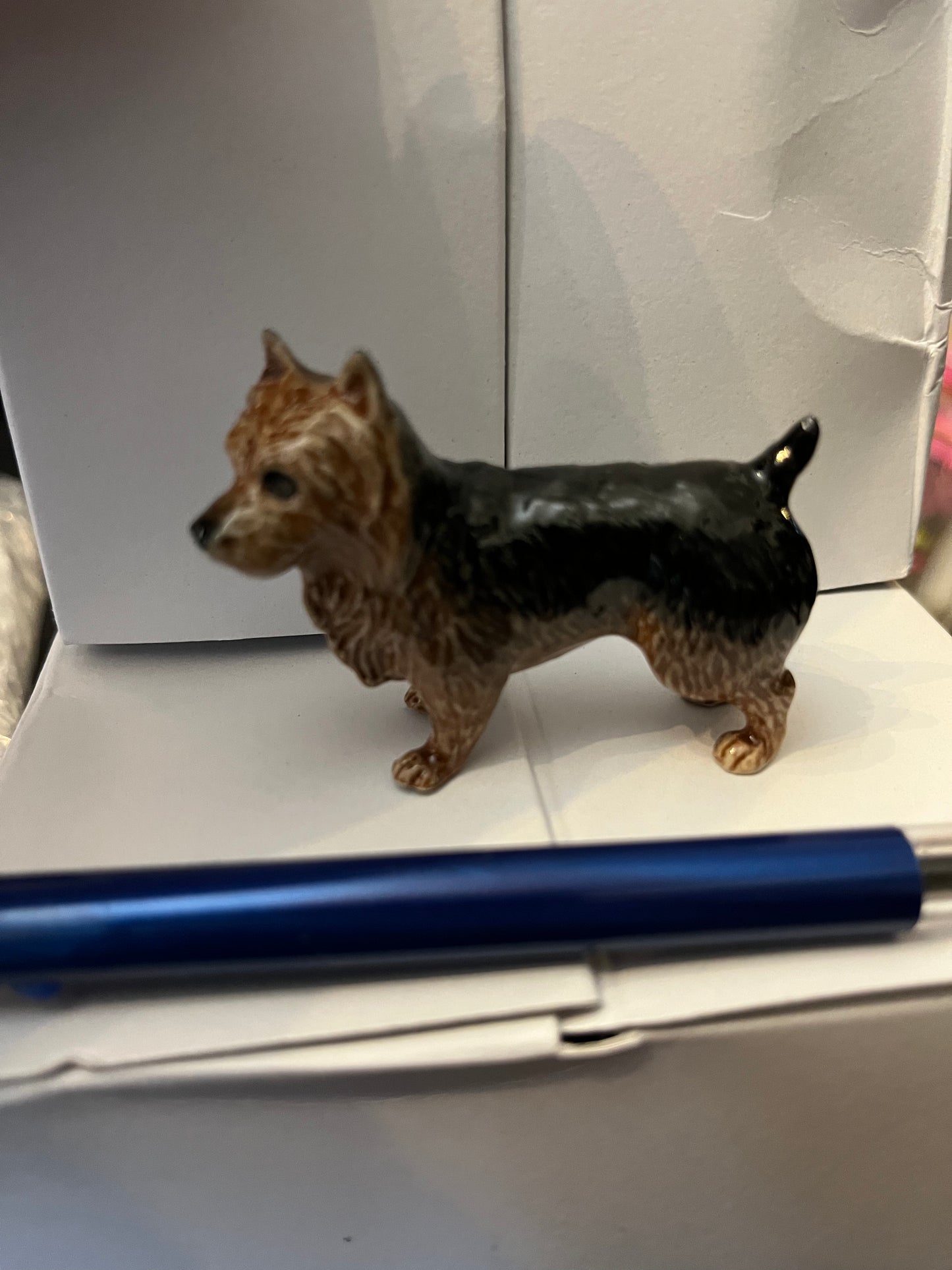 Miniature Porcelain Dog Figurine Australian Terrier