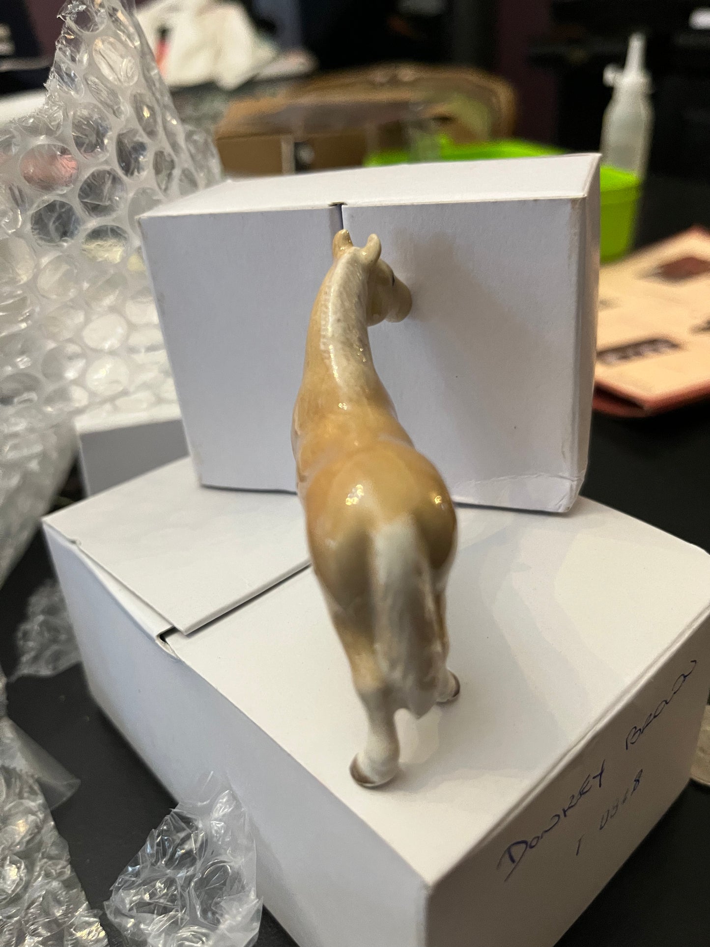 Miniature Porcelain Palomino Horse Figurine