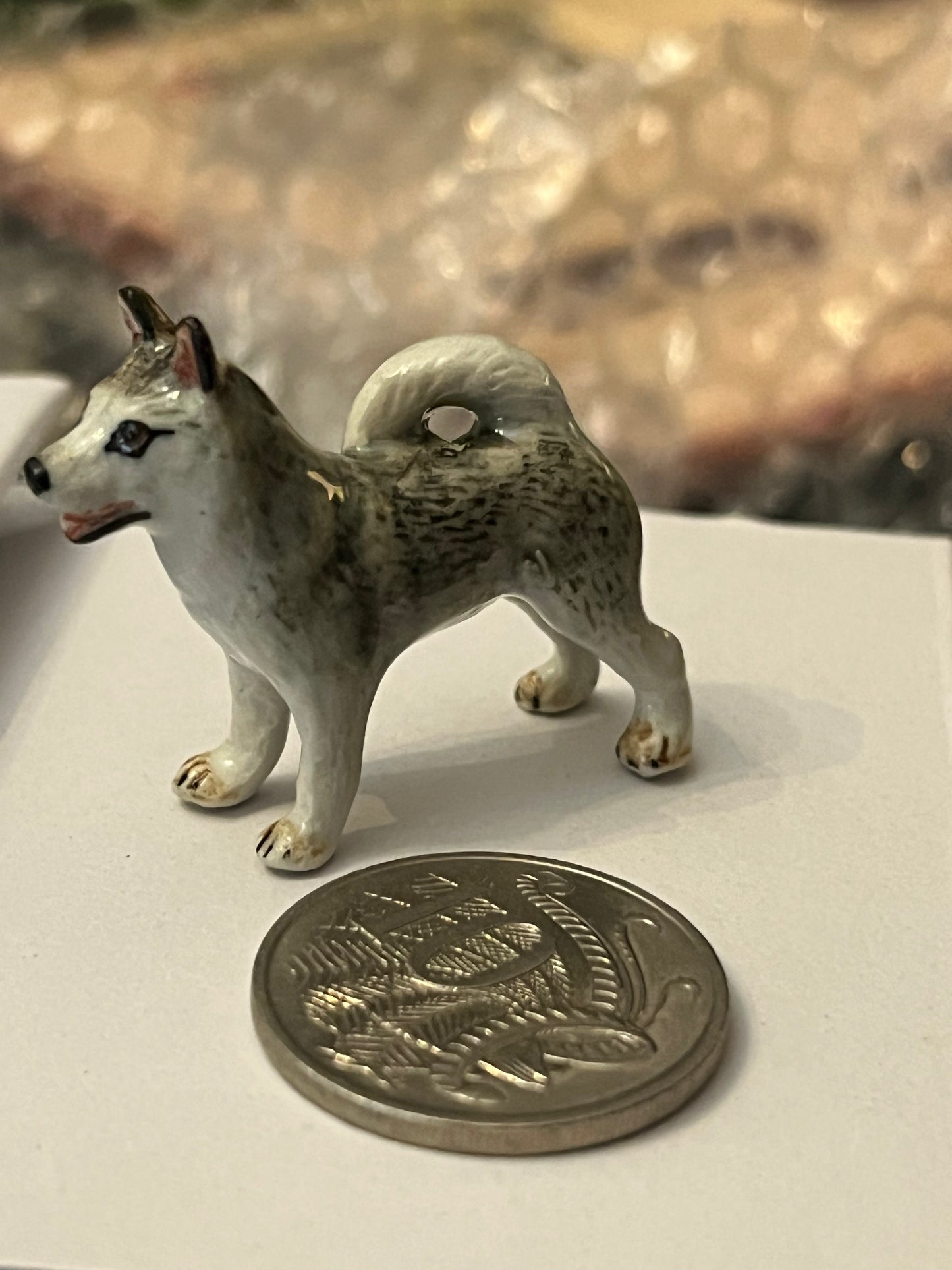 Miniature Porcelain Alaskan Malamute Mini