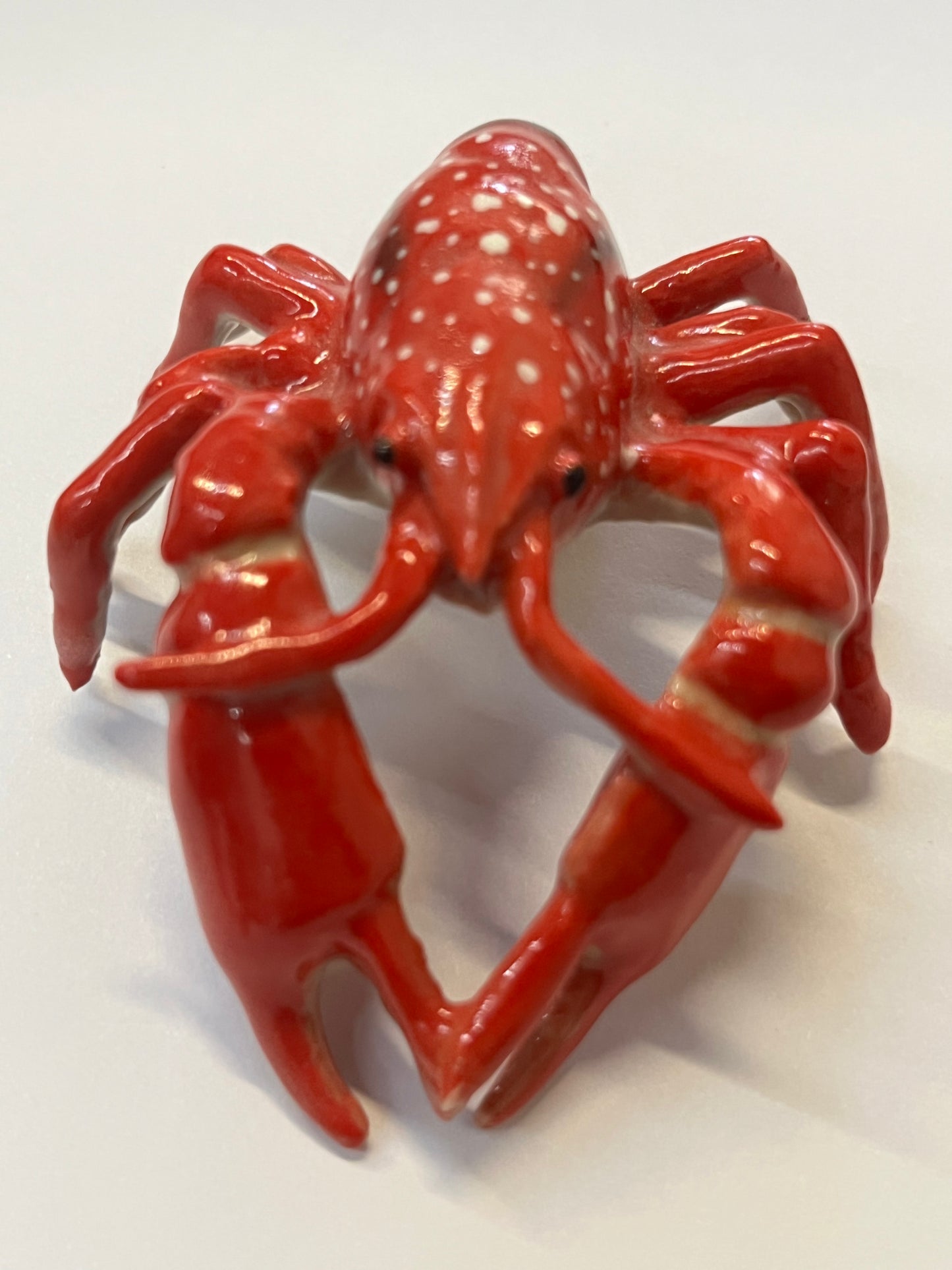 Miniature Porcelain Lobster / Crayfish Figurines Set of 2 Large