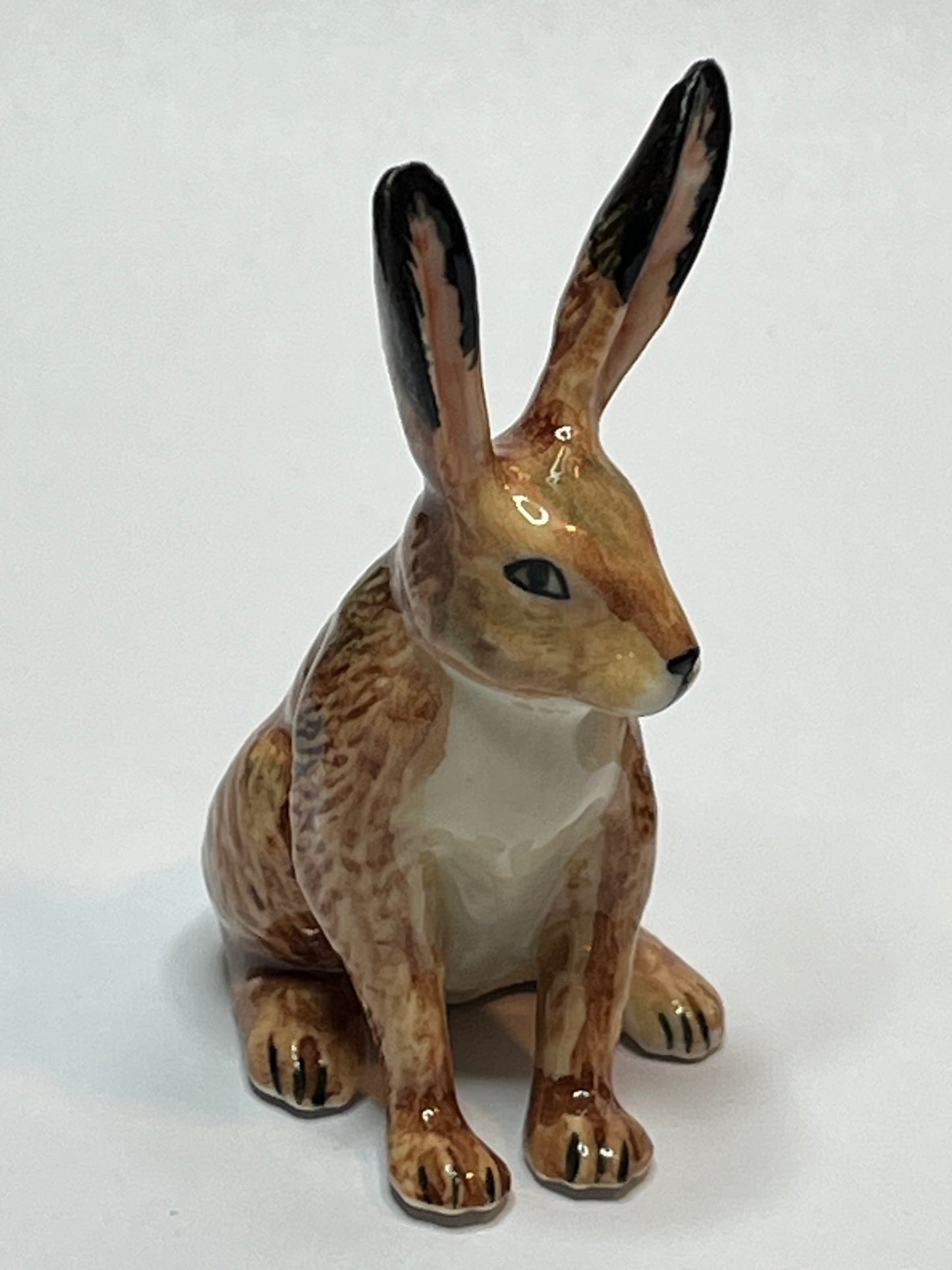 Miniature Porcelain Hare & Rabbit Figurines Set