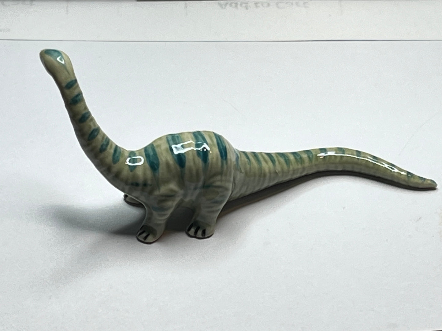 Miniature Porcelain Diplodocus Dinosaur Figurine