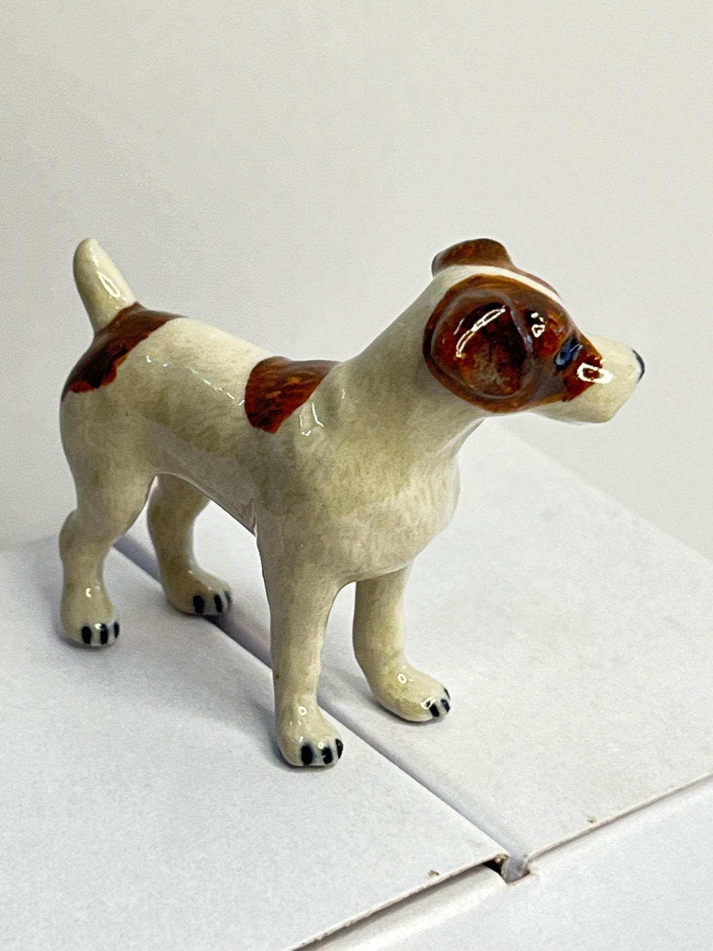 Miniature Porcelain Jack Russell Figurine Medium