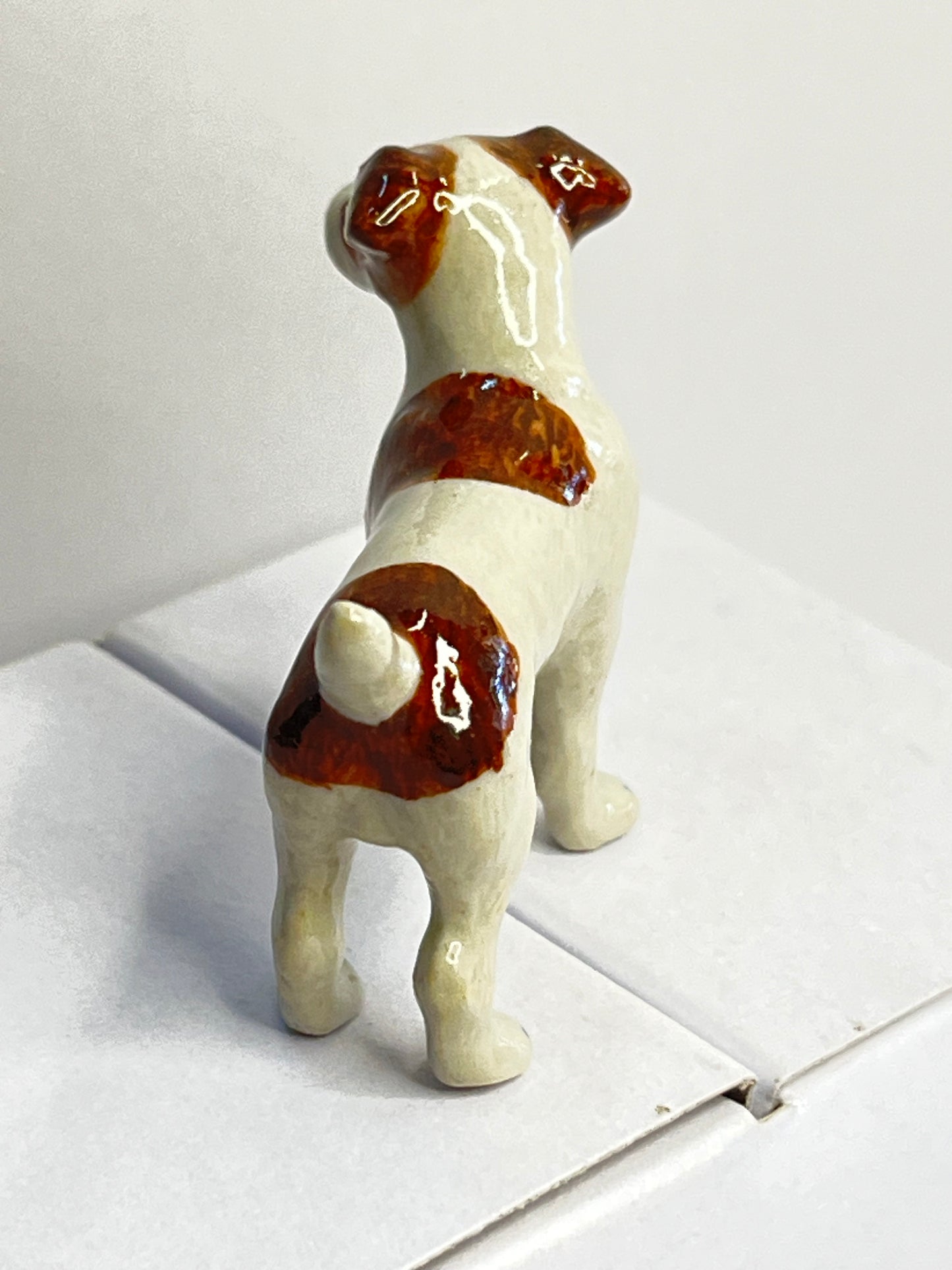 Miniature Porcelain Jack Russell Figurine Medium