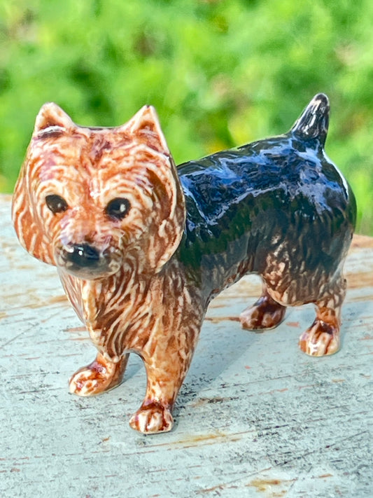 Miniature Porcelain Dog Figurine Australian Terrier