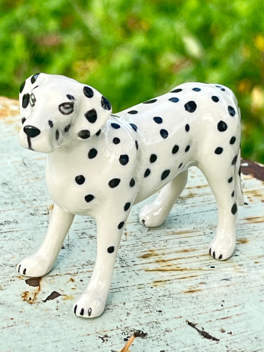 Miniature Porcelain Dalmatian Dog Figurine