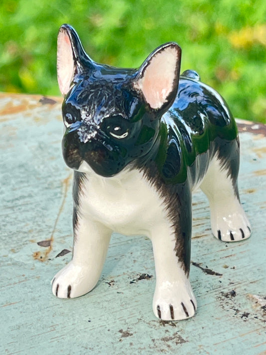 Porcelain French Bull Dog Figurine