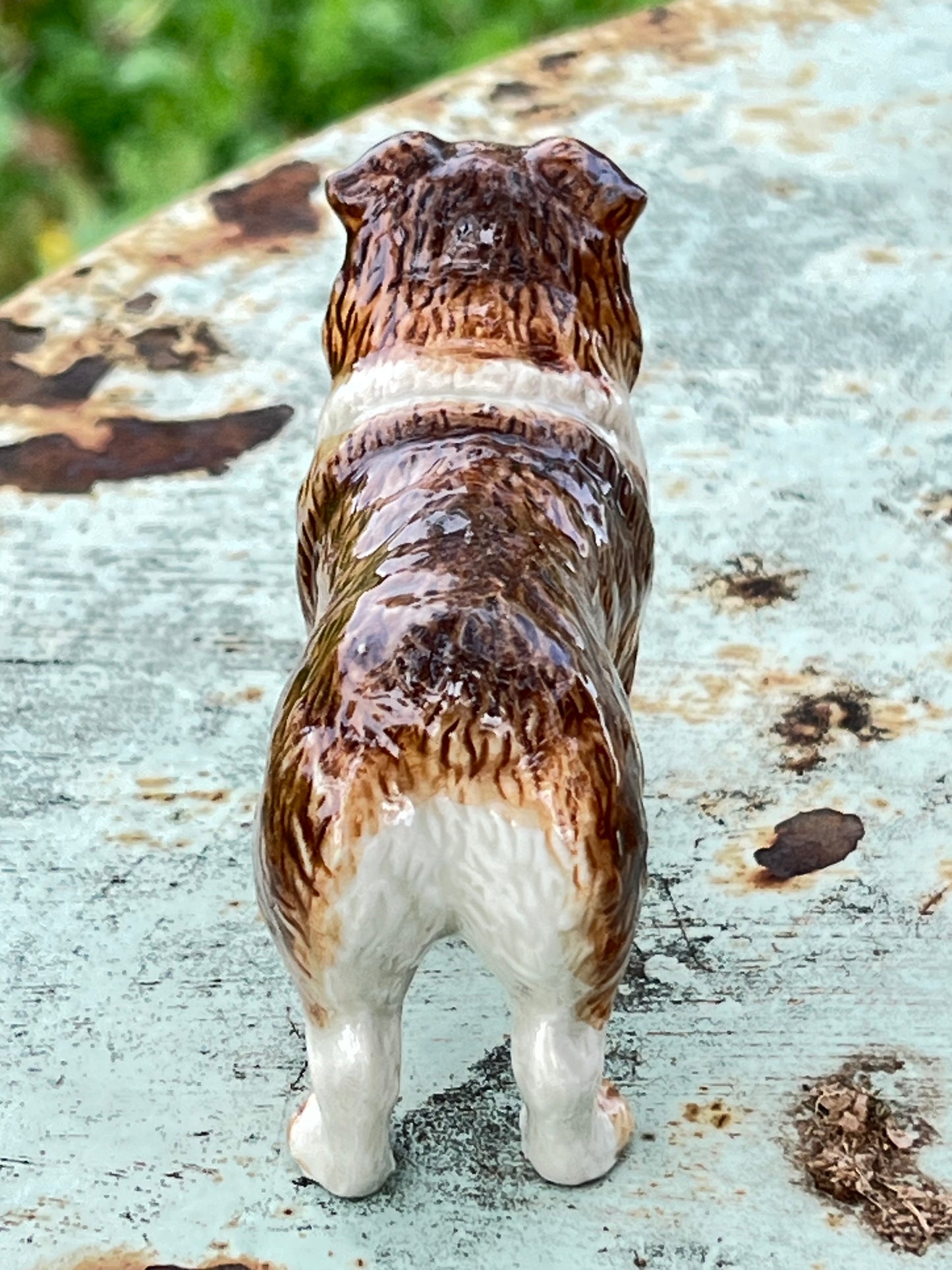 Miniature Porcelain Australian Shepherd Figurine