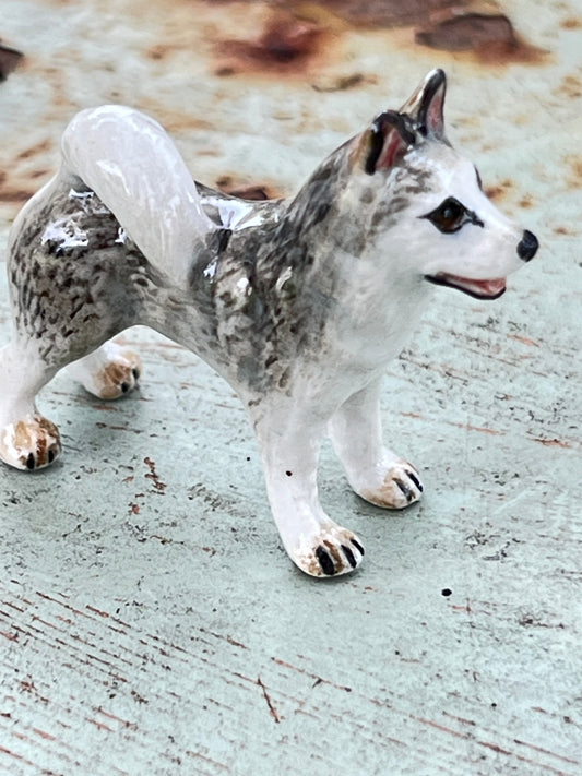 Miniature Porcelain Alaskan Malamute Mini