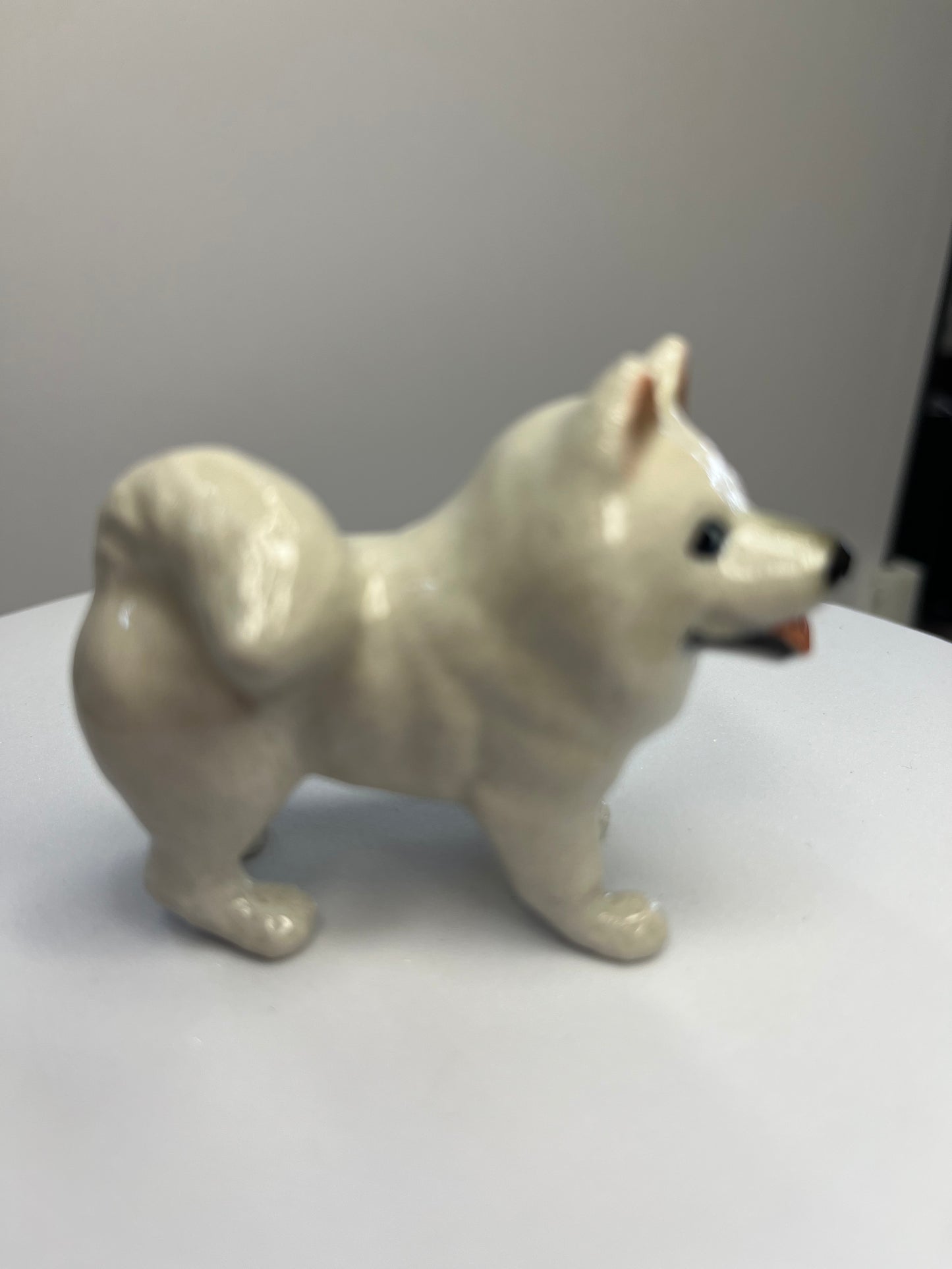 Miniature Porcelain Samoyed Figurine