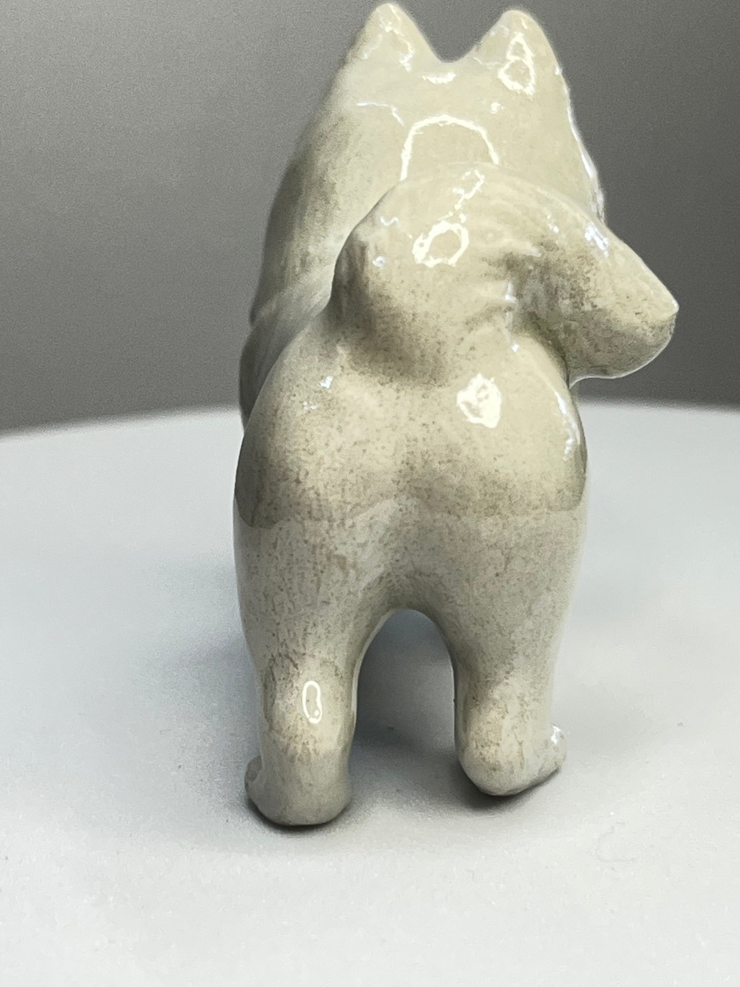 Miniature Porcelain Samoyed Figurine