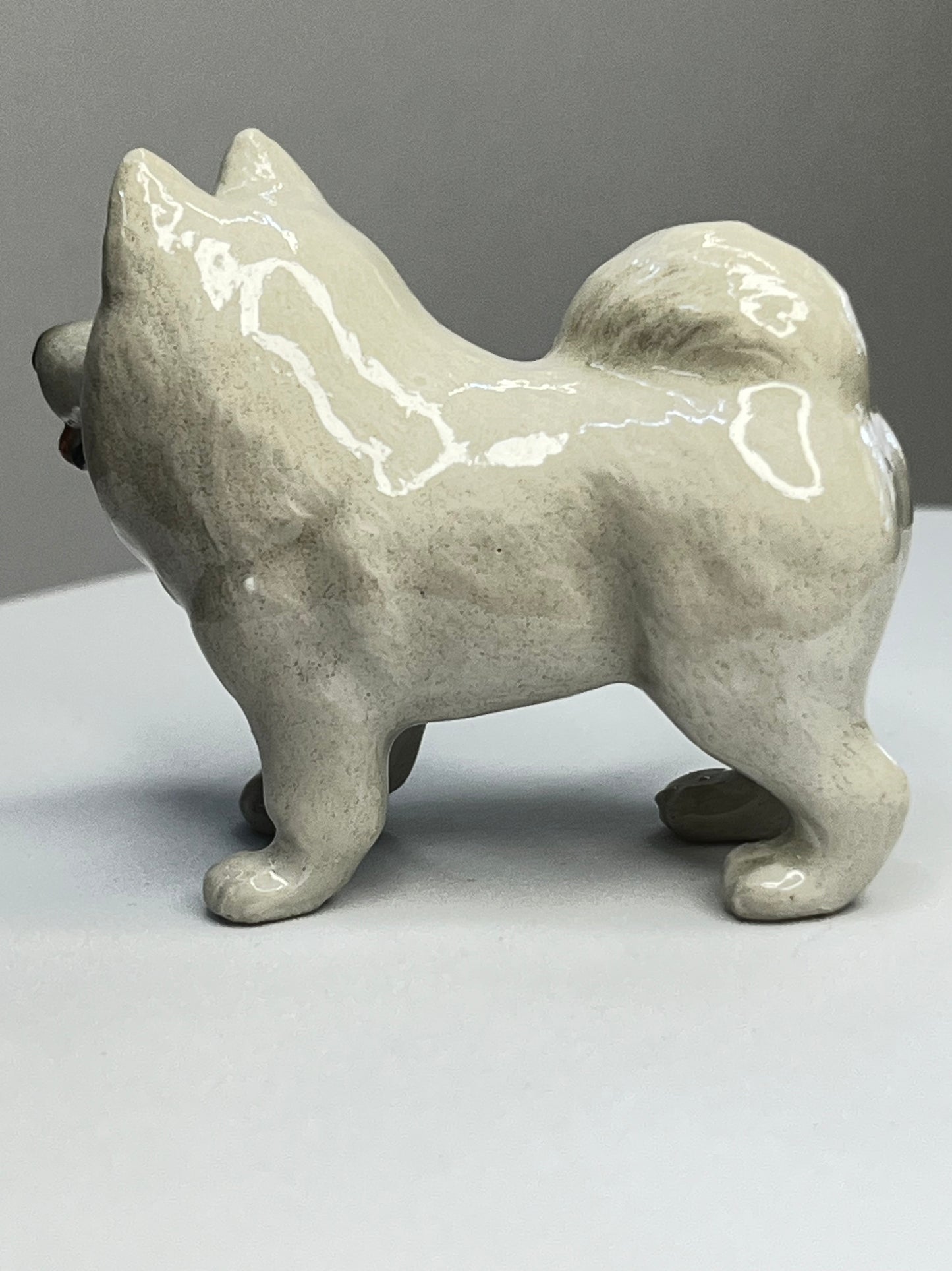 Miniature Porcelain Samoyed Figurine