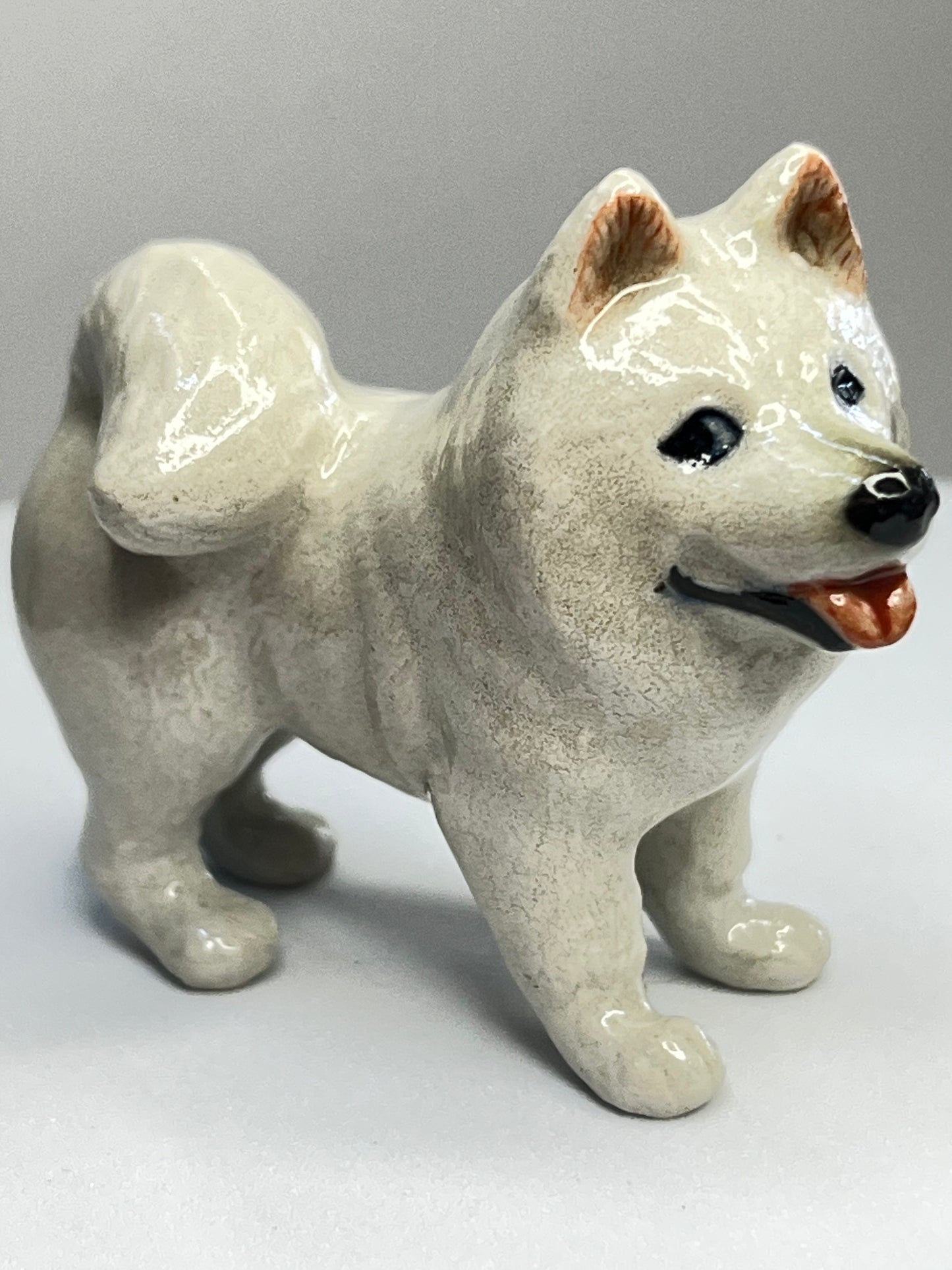 Miniature Porcelain Samoyed Figurine