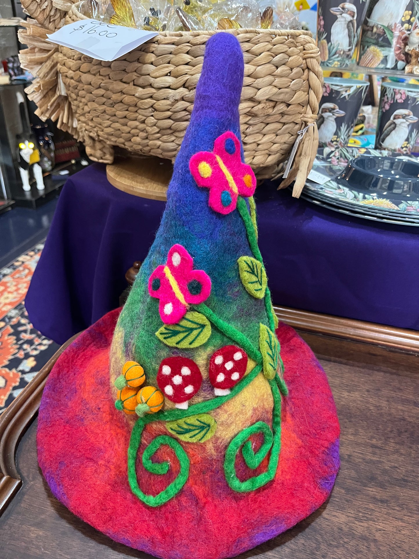 Ladies Felted Hat  Colourful