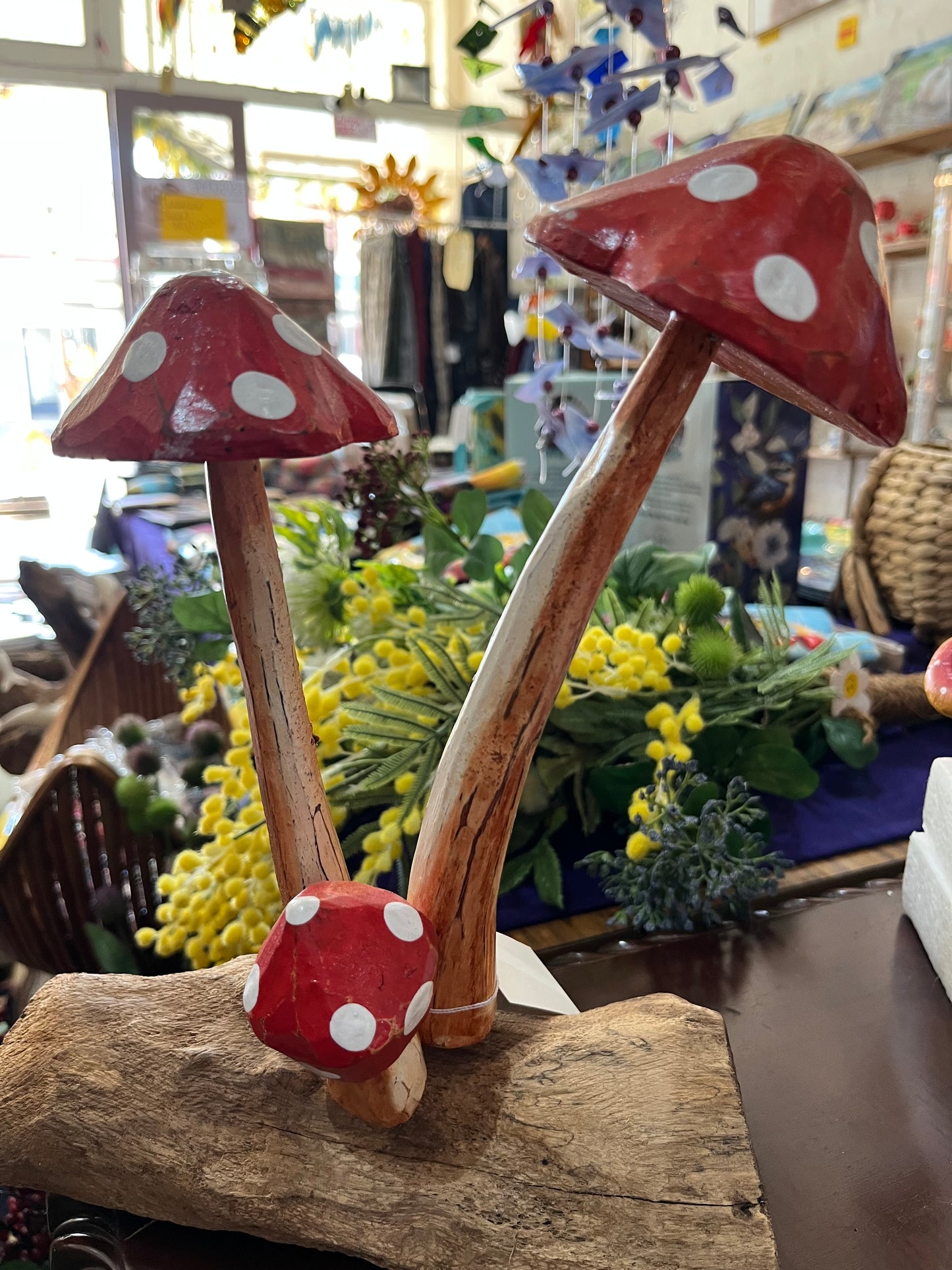 Wooden Handcrafted Mushrooms