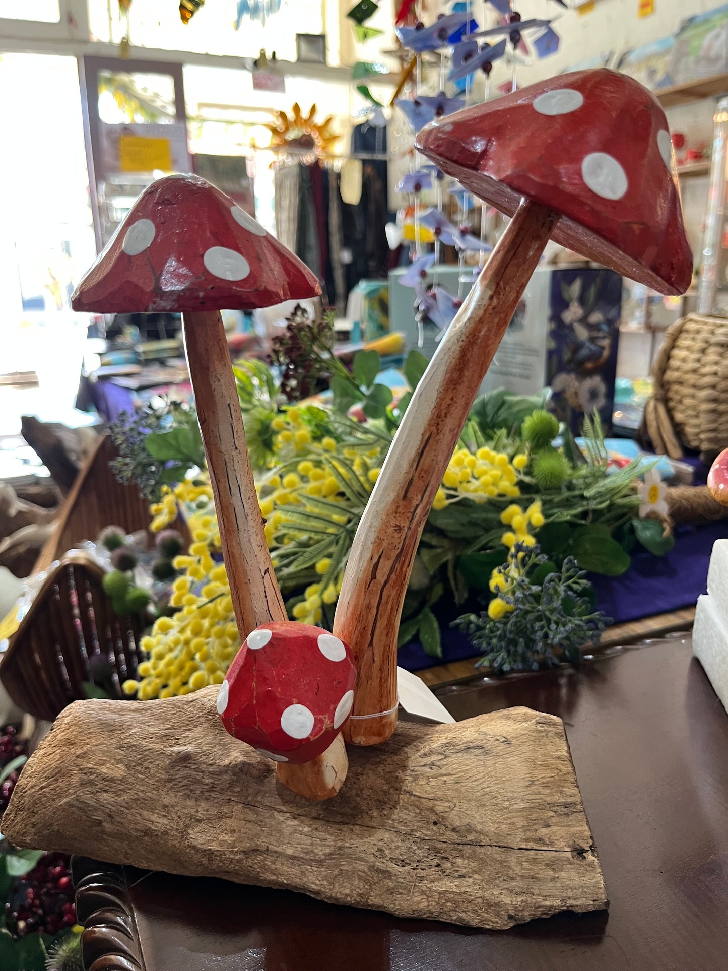 Wooden Handcrafted Mushrooms