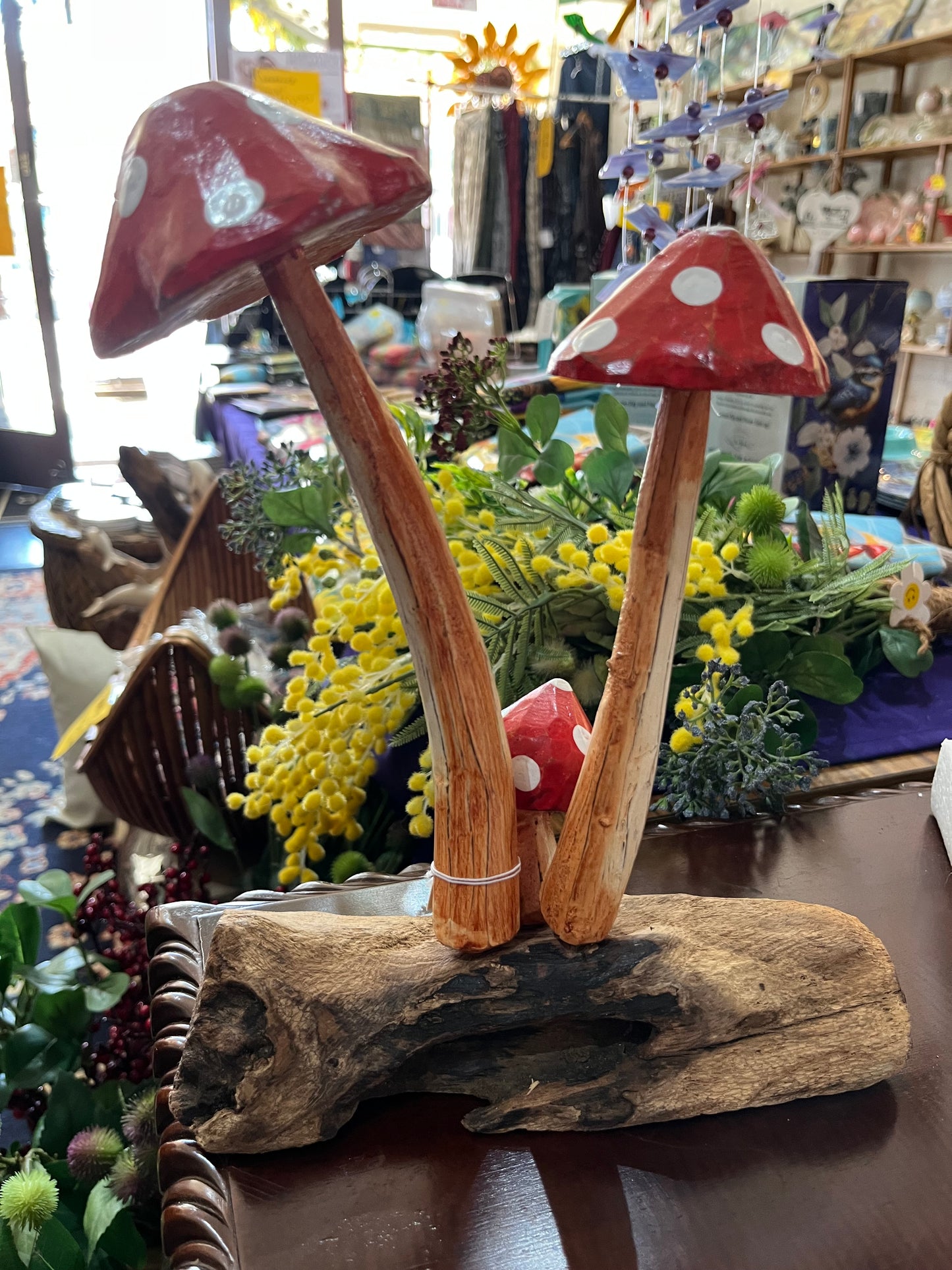 Wooden Handcrafted Mushrooms