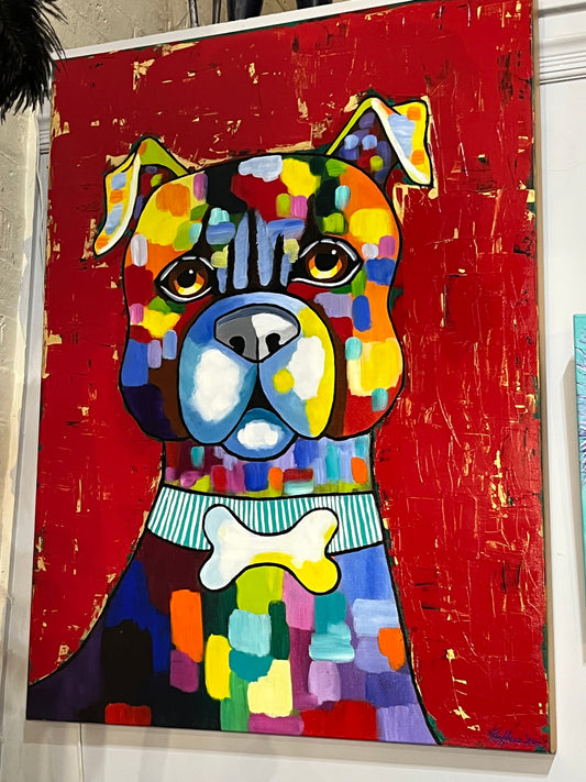 'Pop Art Dog'Original art by Kay Hills