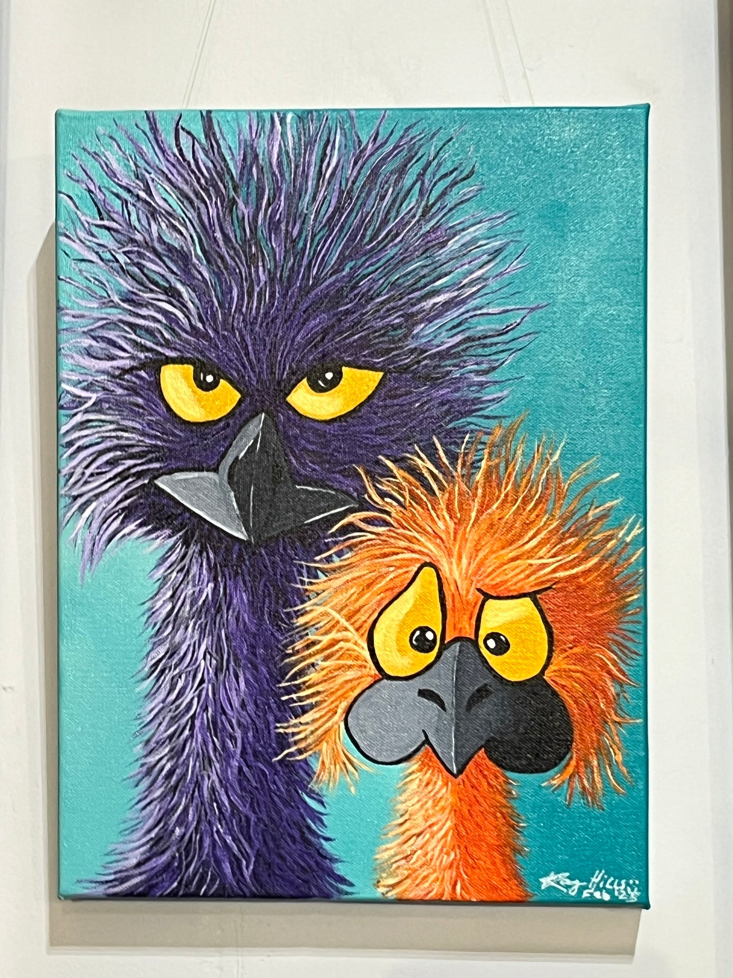 Unimpressed and Confused Original art by Kay Hills