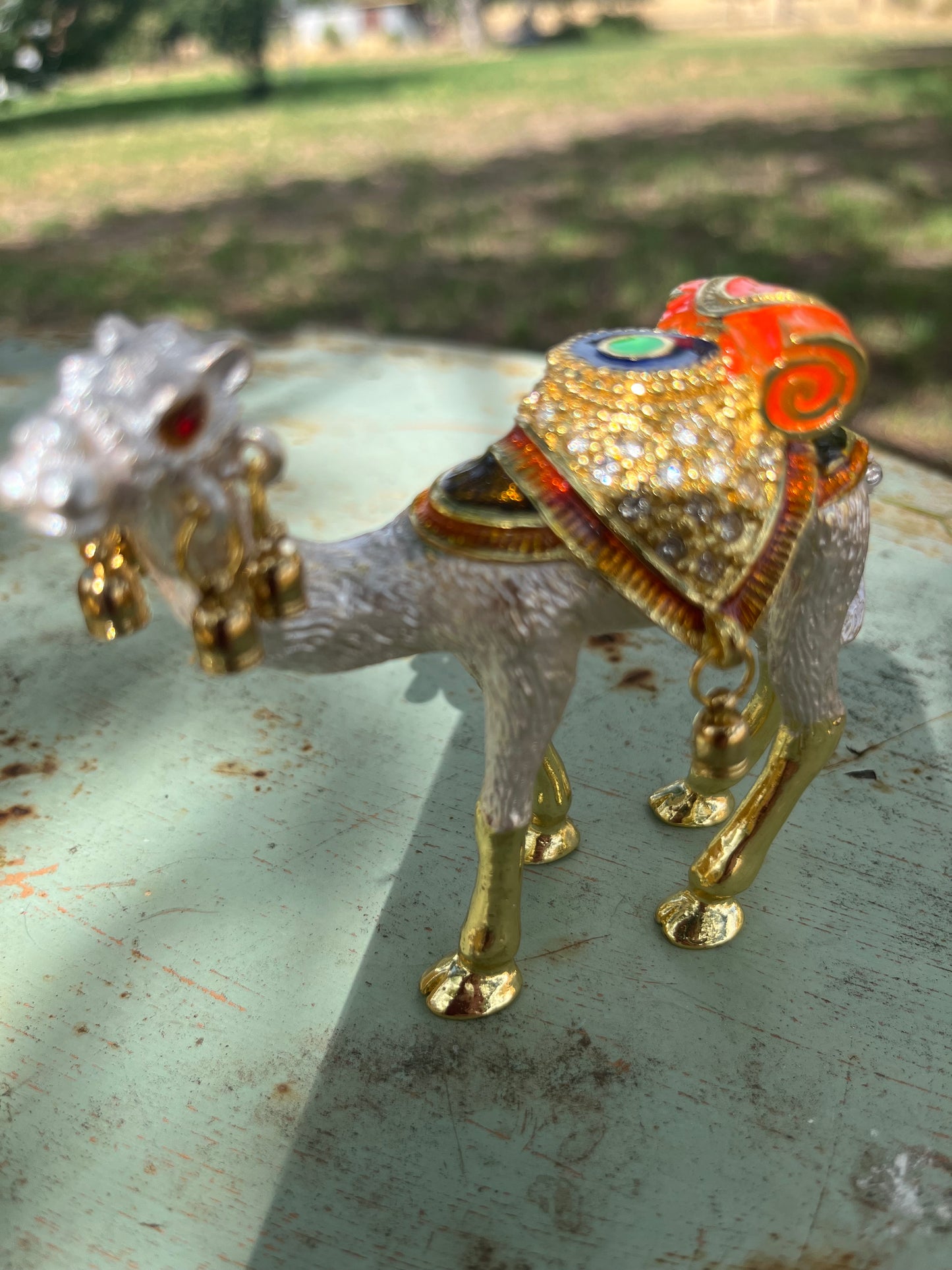 Camel Embellished Trinket Box