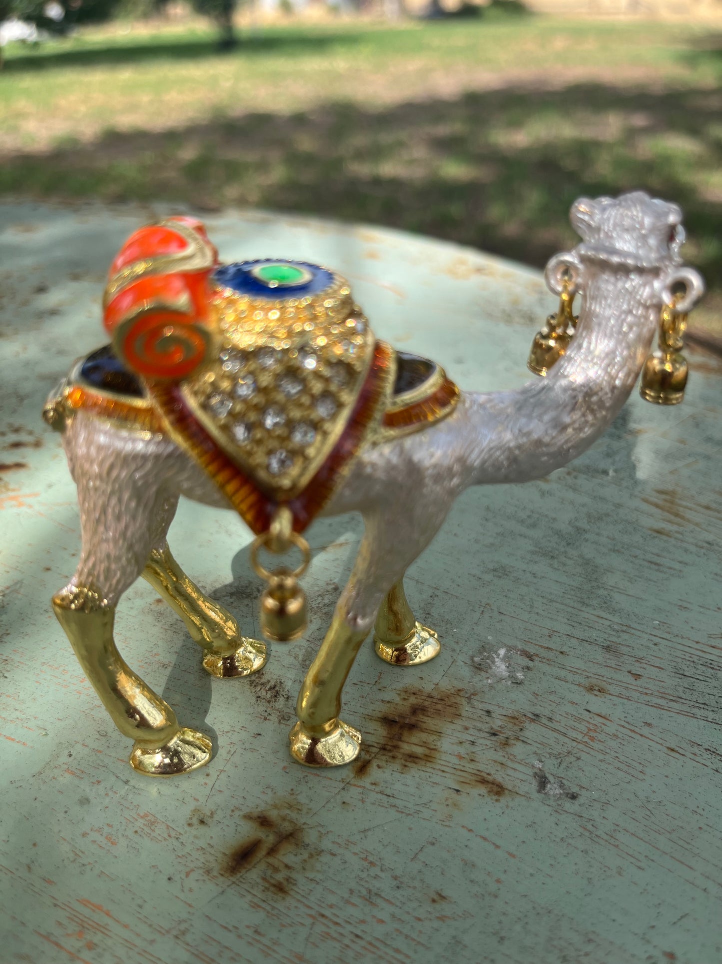 Camel Embellished Trinket Box