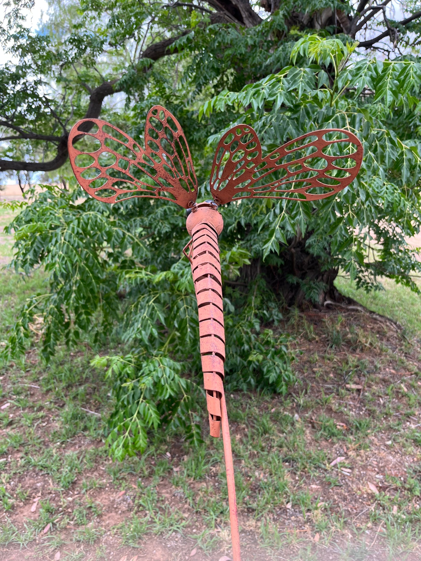 180CM COLOUR DRAGONFLY GARDEN STAKE