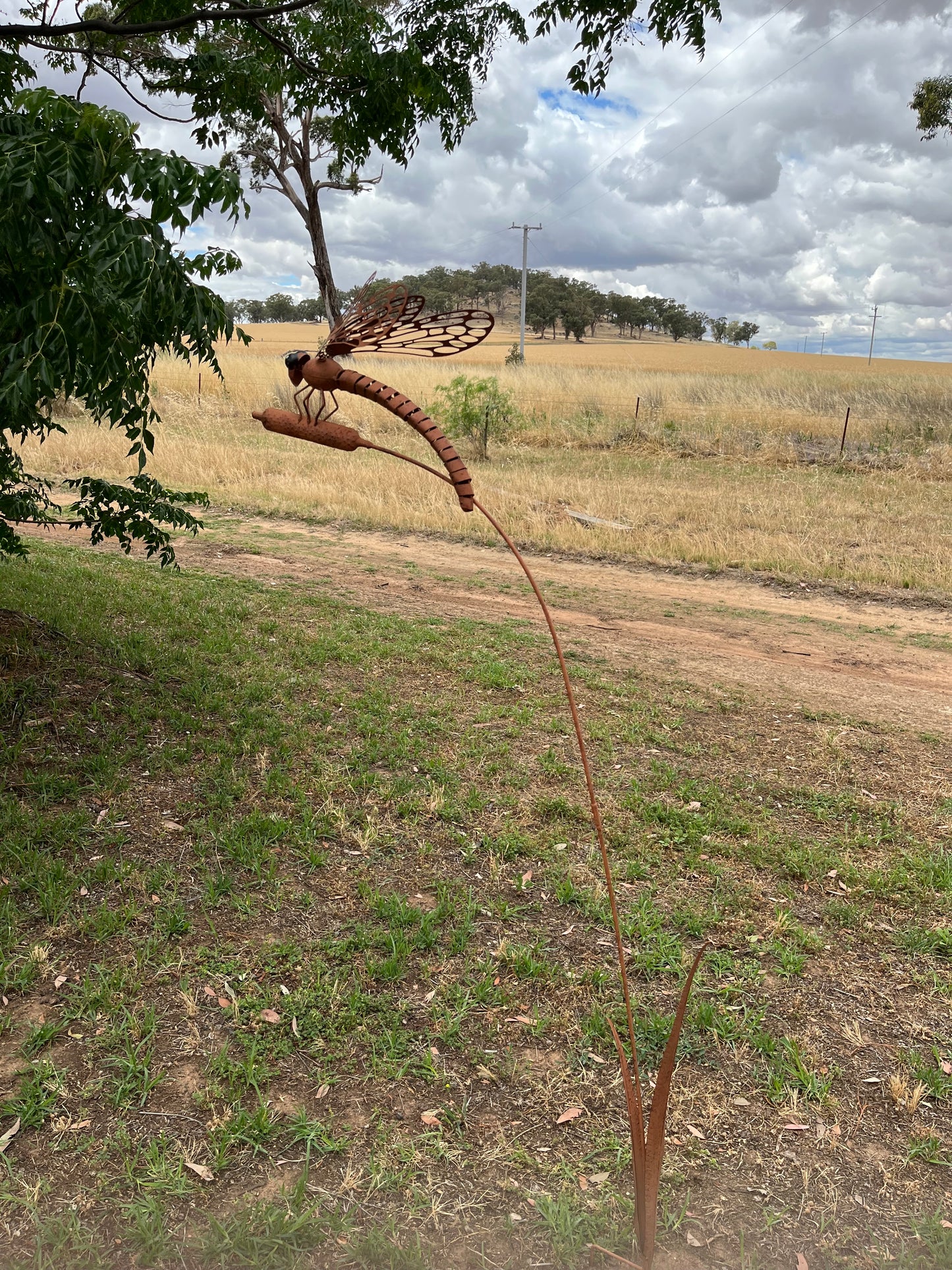 180CM COLOUR DRAGONFLY GARDEN STAKE