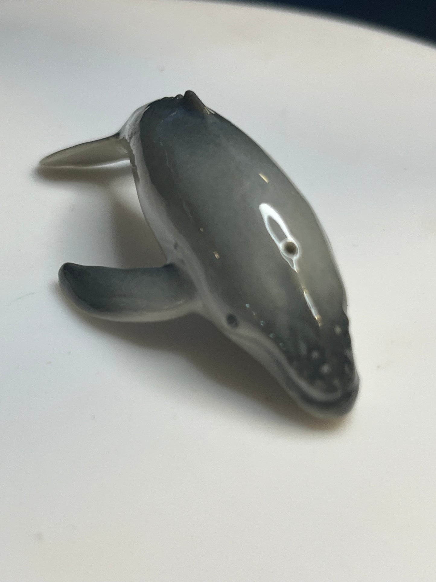 Miniature Porcelain Humpback Whale Set