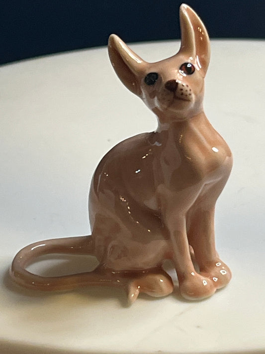 Miniature Porcelain Sphynx Cat
